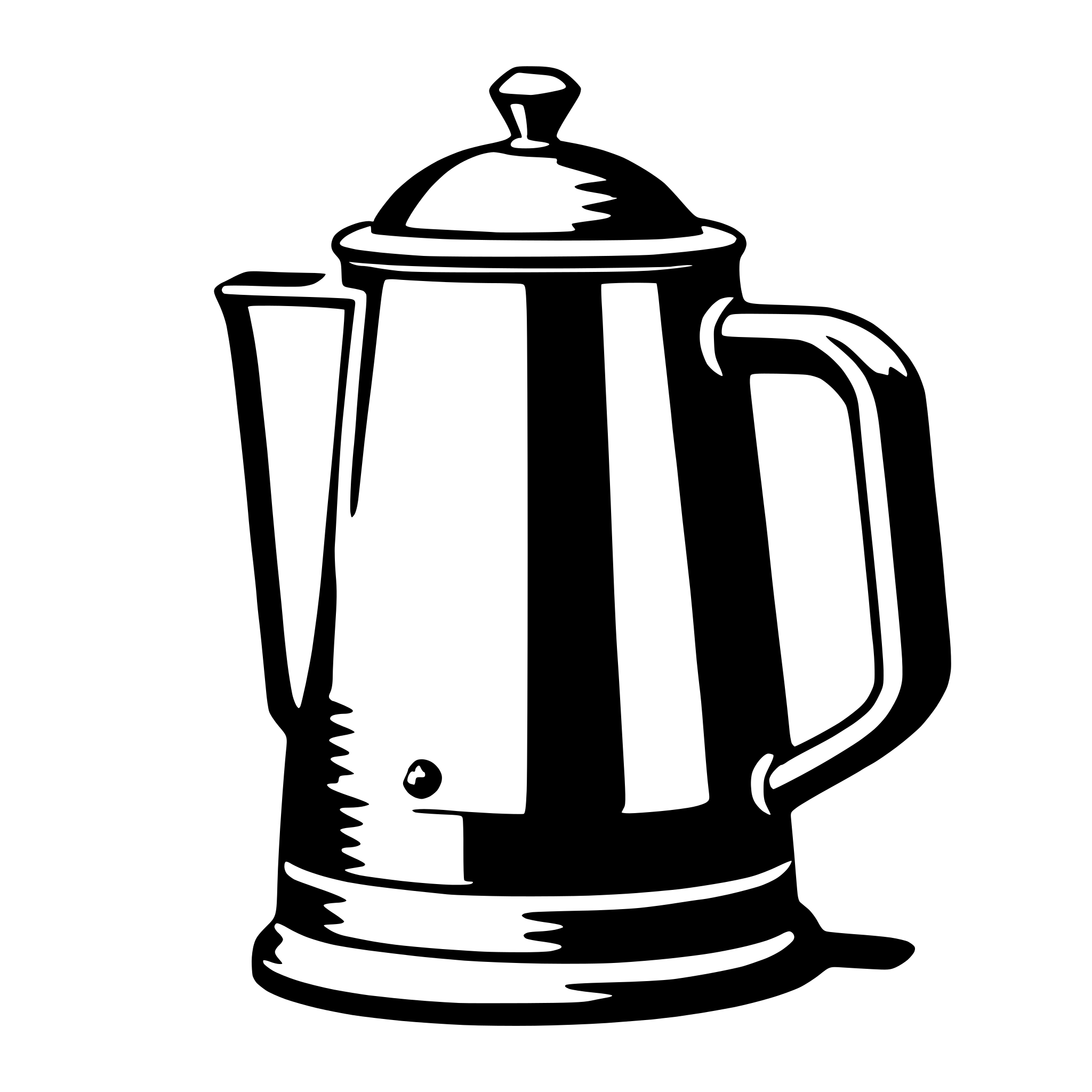 AI-generated SVG of a coffee pot
