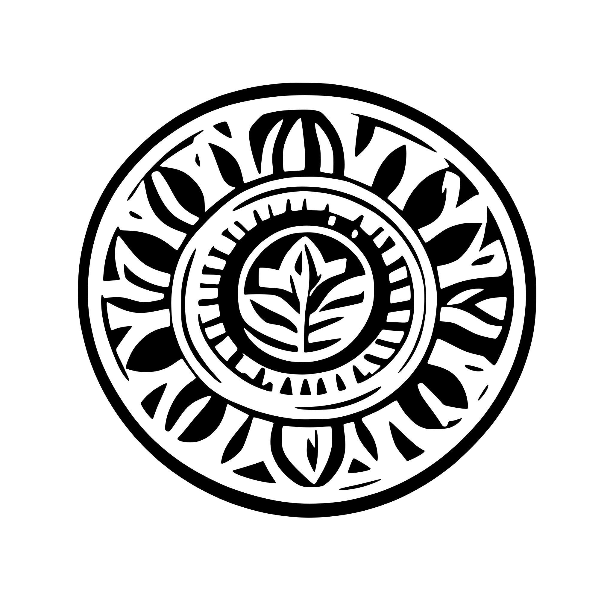 AI-generated SVG of 'mandala'