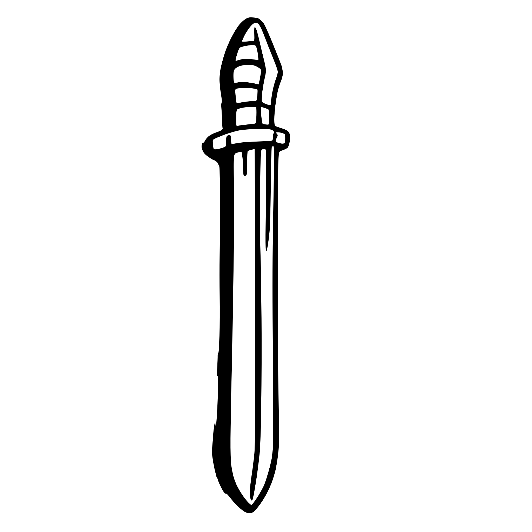 AI-generated SVG of a sword