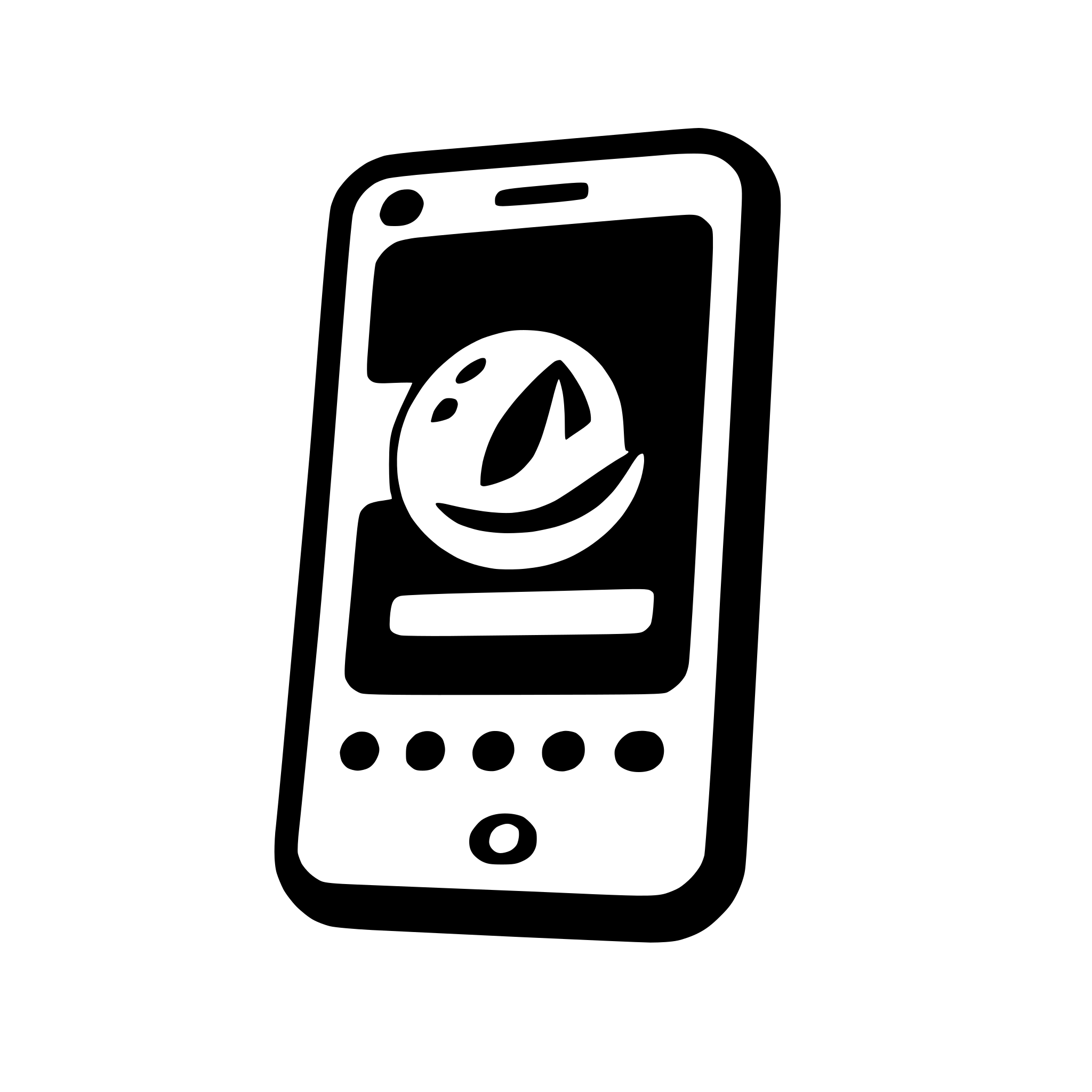 AI-generated SVG of a phone with notification