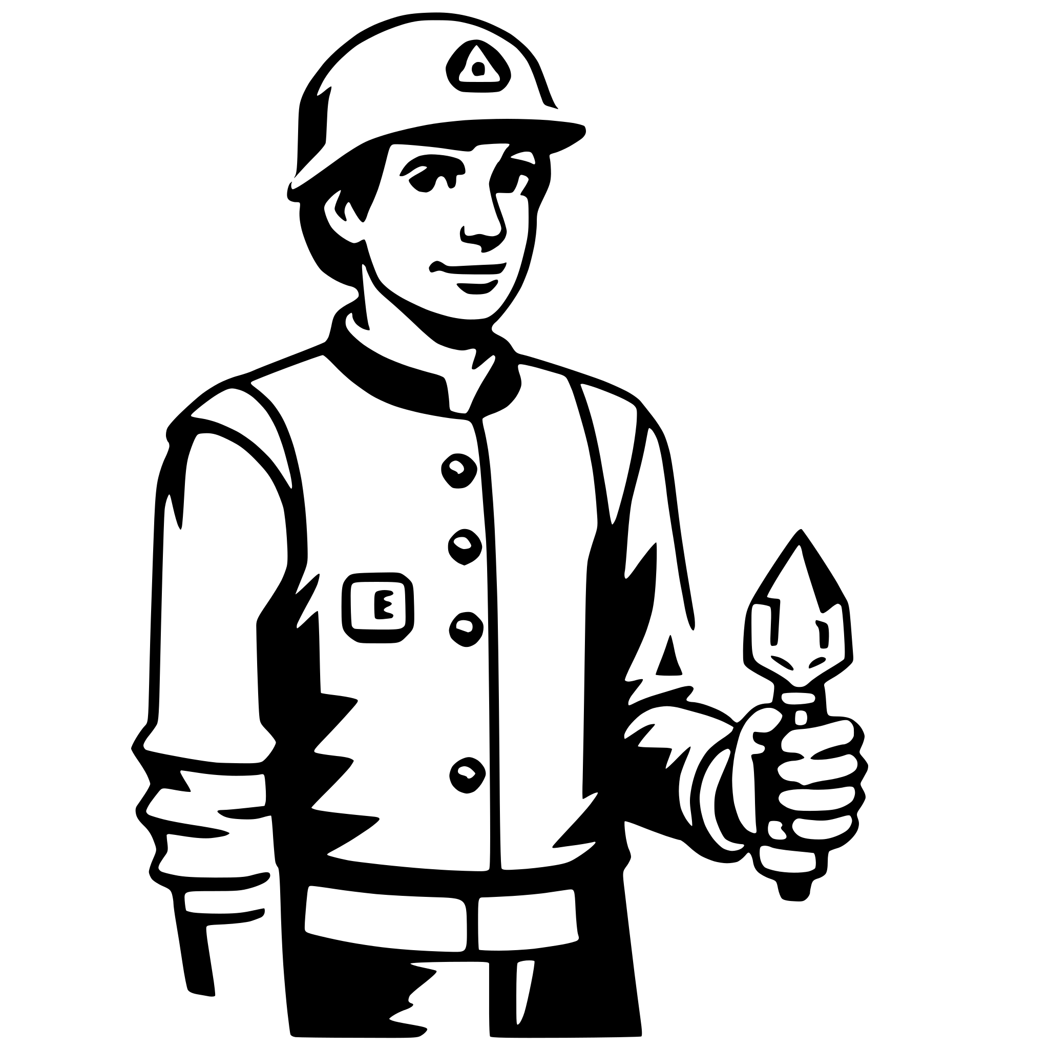 AI-generated SVG of a electrician