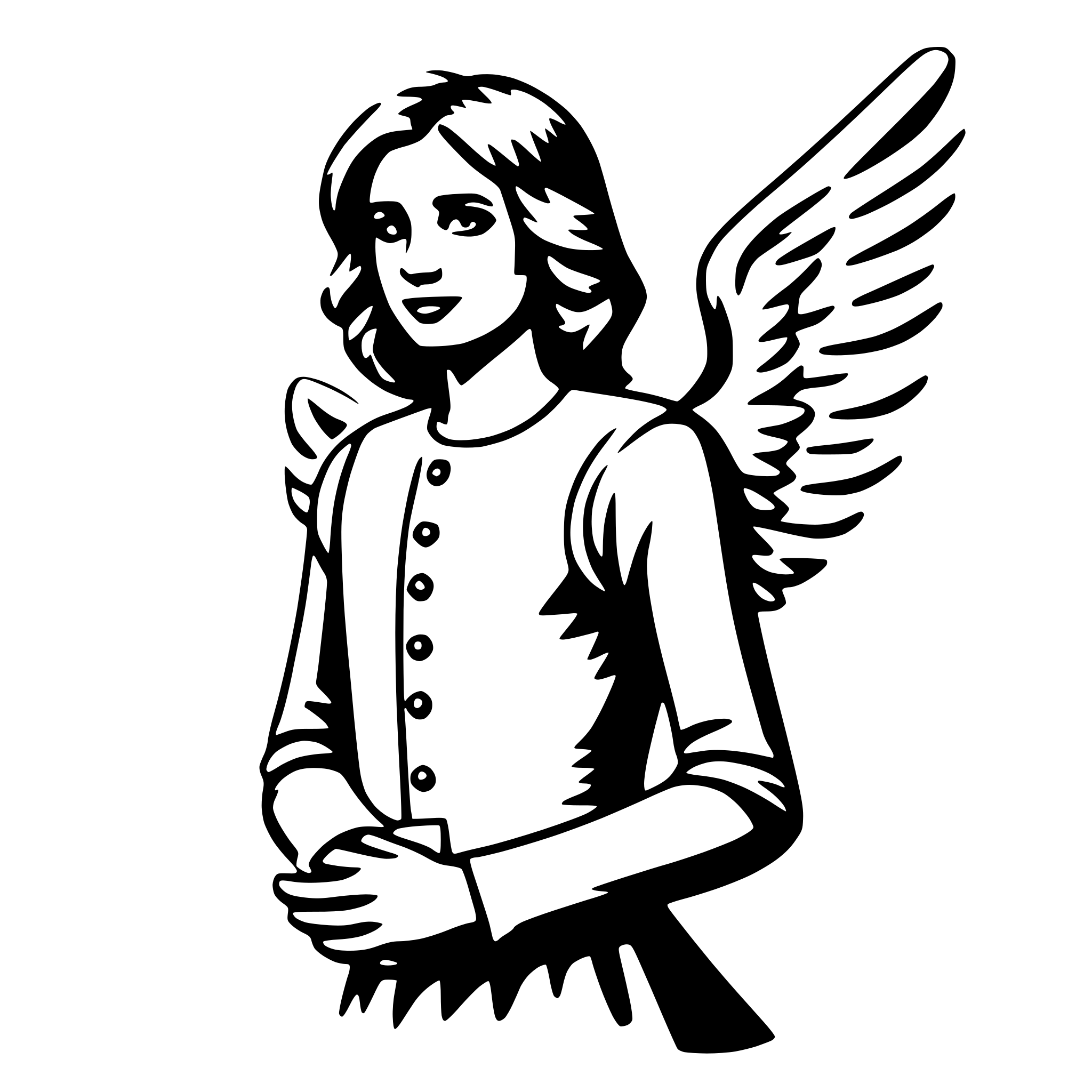 AI-generated SVG of a angel