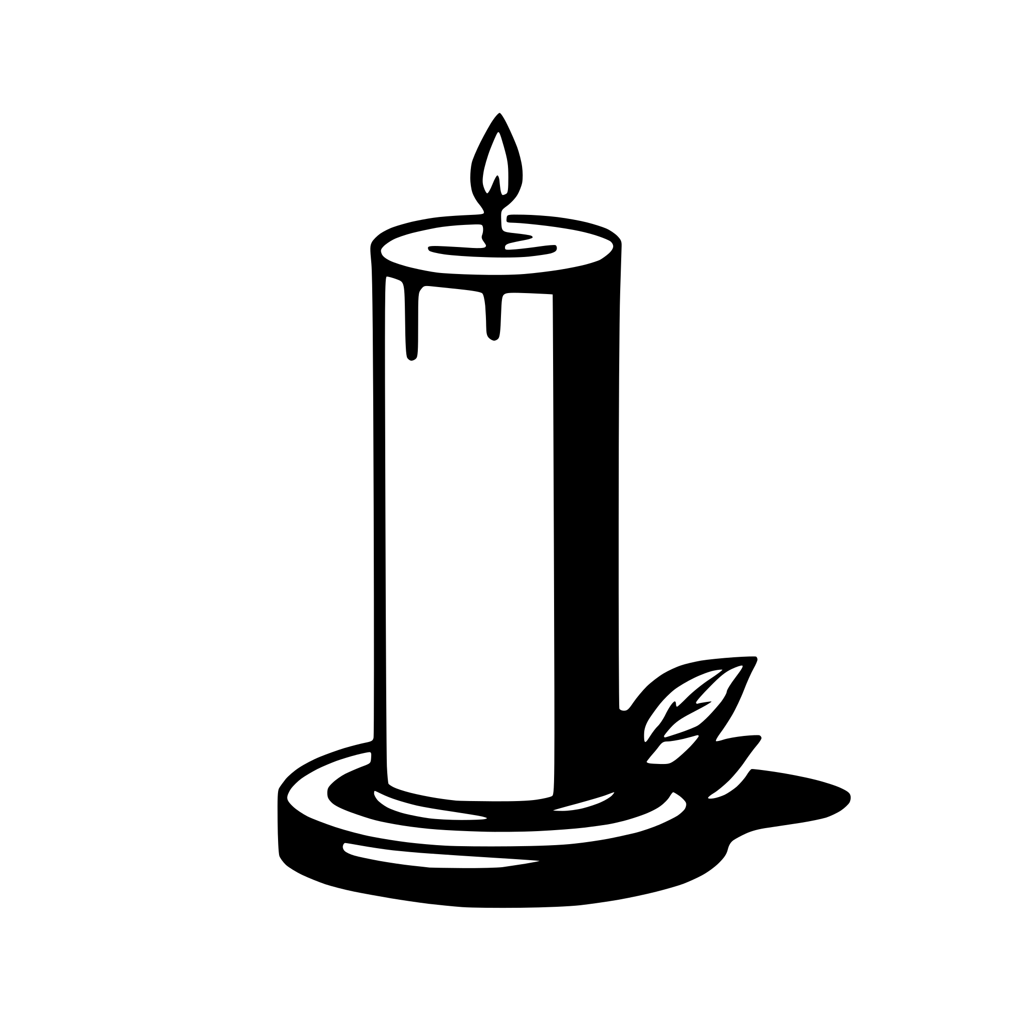 AI-generated SVG of 'candle'