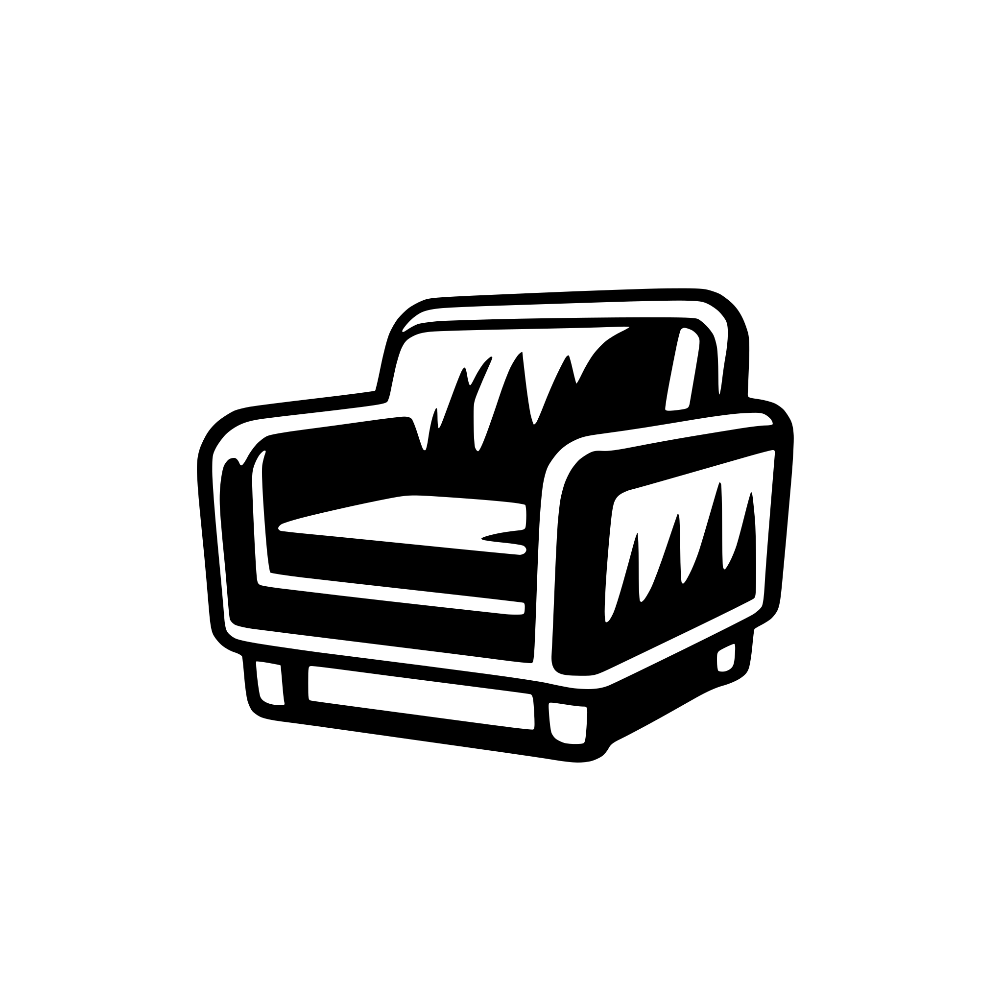 AI-generated SVG of a Website icon for store (selling futniture fabrics, automobile fabrics), show sofa f.ex.