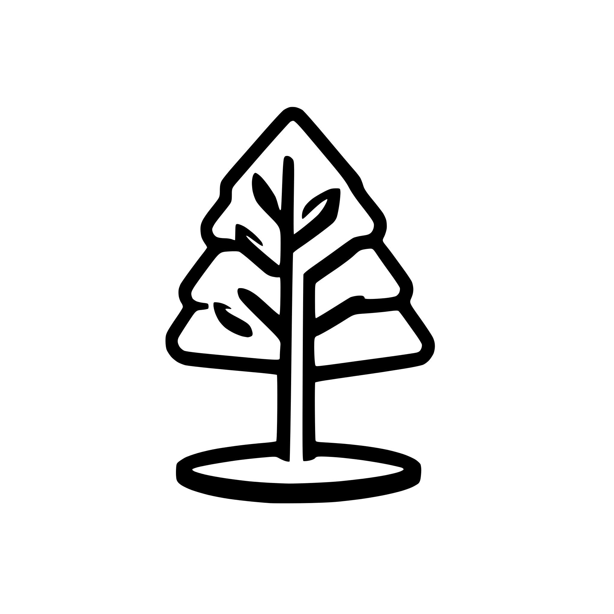AI-generated SVG of a I want a digital tree; meaning something that looks like a normal tree, but drawn with PCB lines instead.