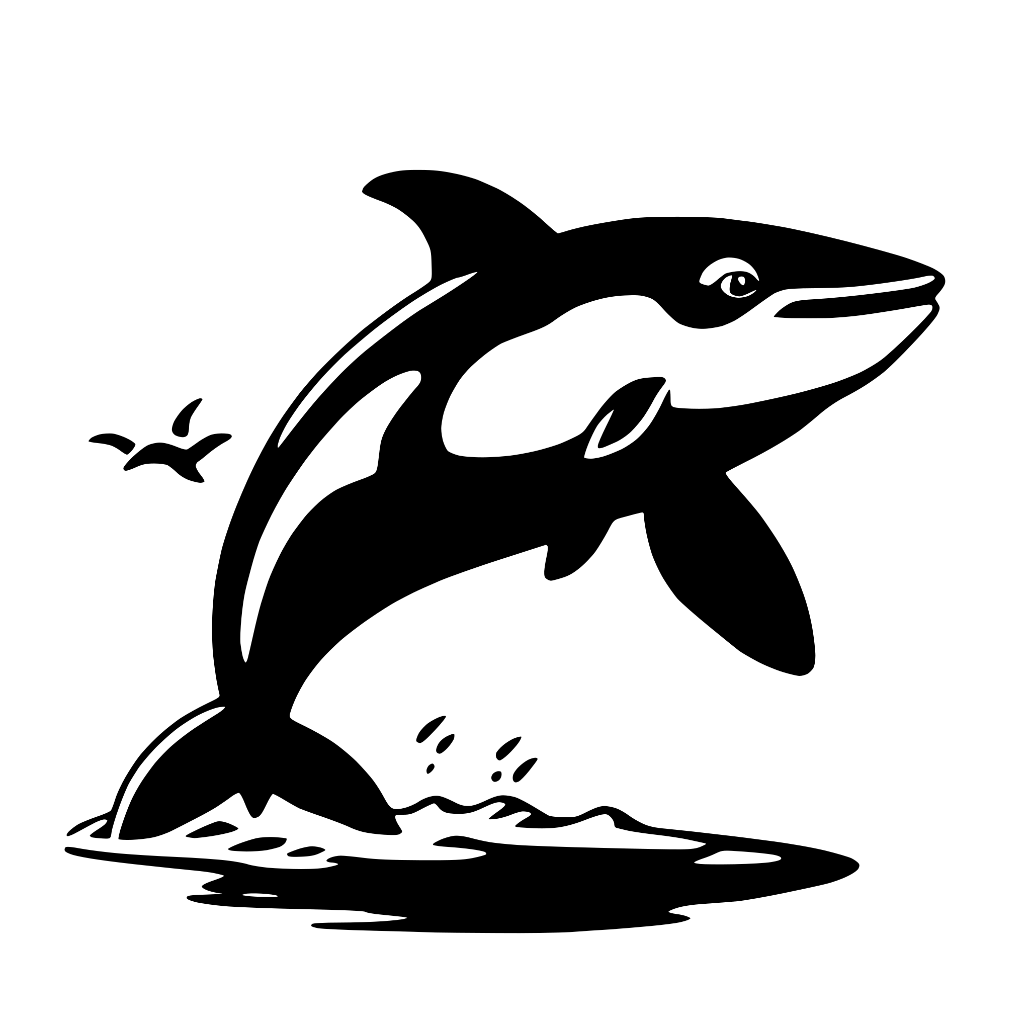 AI-generated SVG of 'orca'