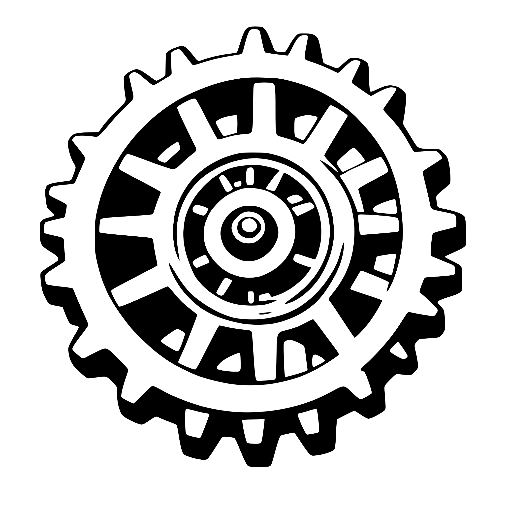 AI-generated SVG of 'modification in style of cogwheel'
