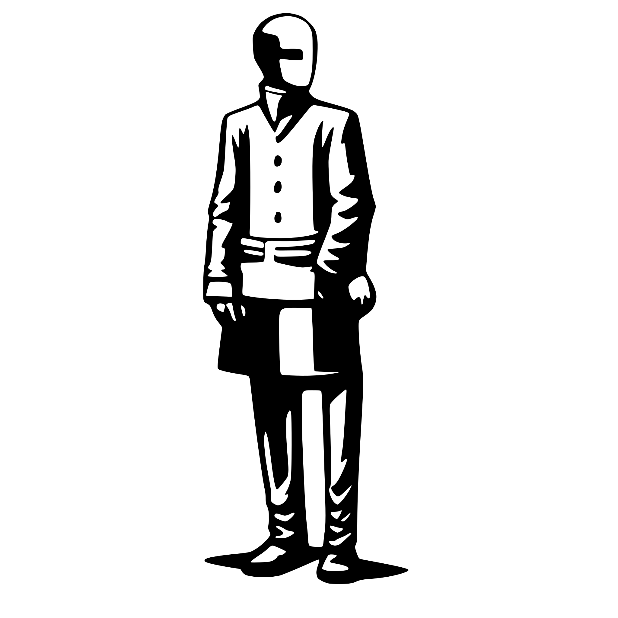 AI-generated SVG of a Men without head