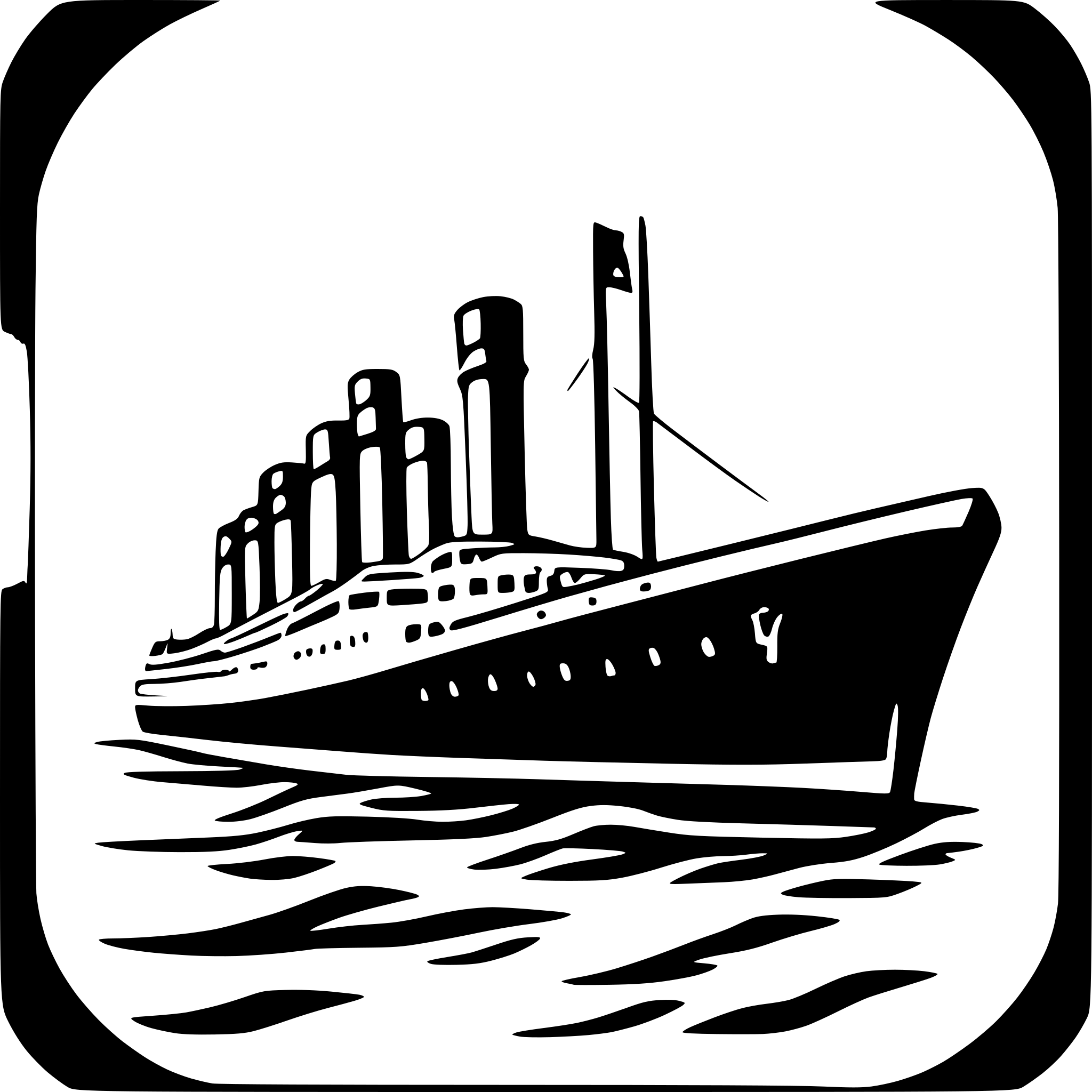 AI-generated SVG of 'titanic'