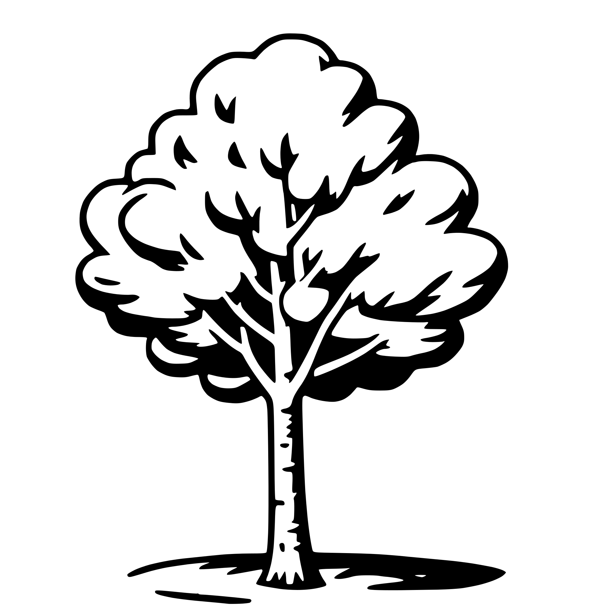 AI-generated SVG of a poplar tree