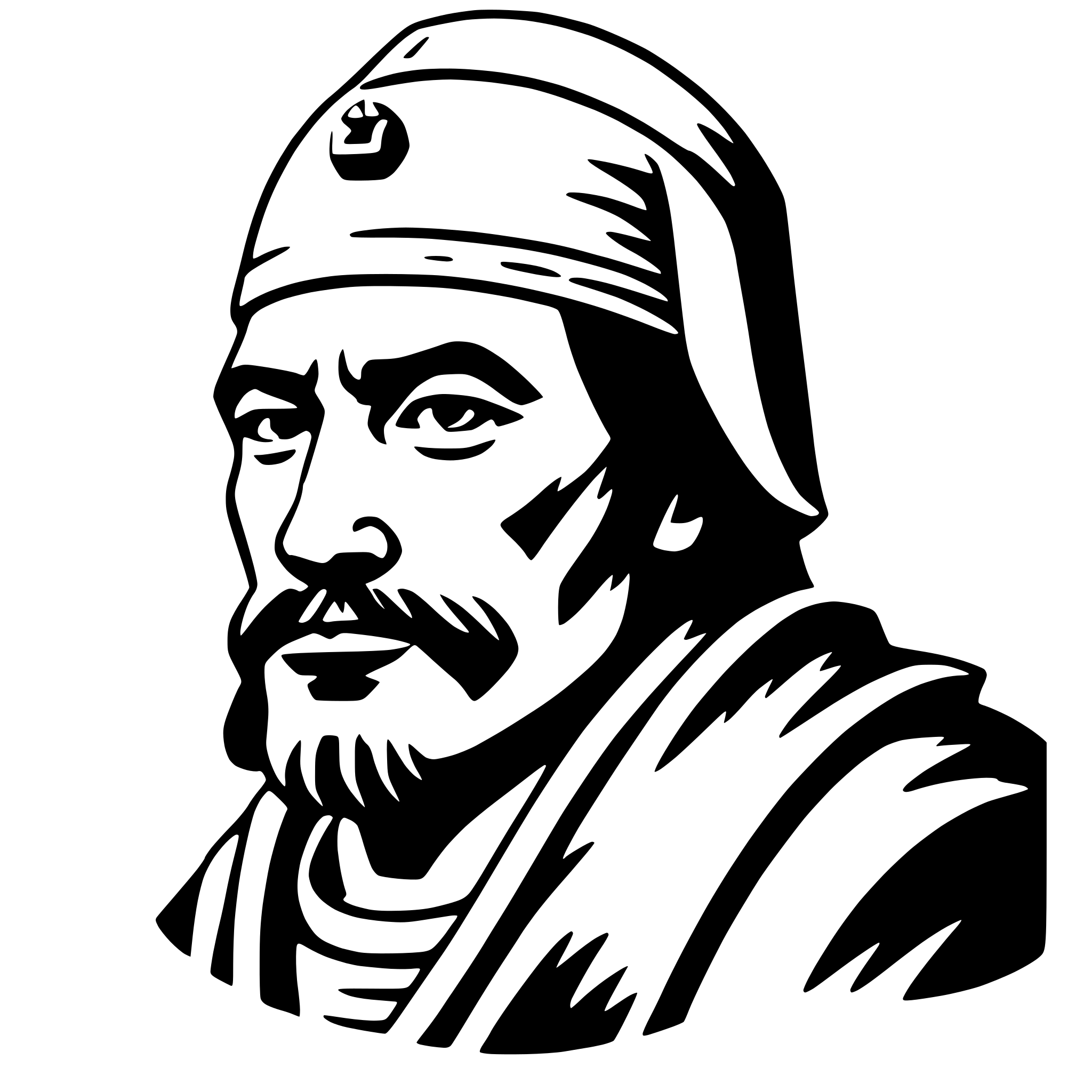 AI-generated SVG of a sun tzu