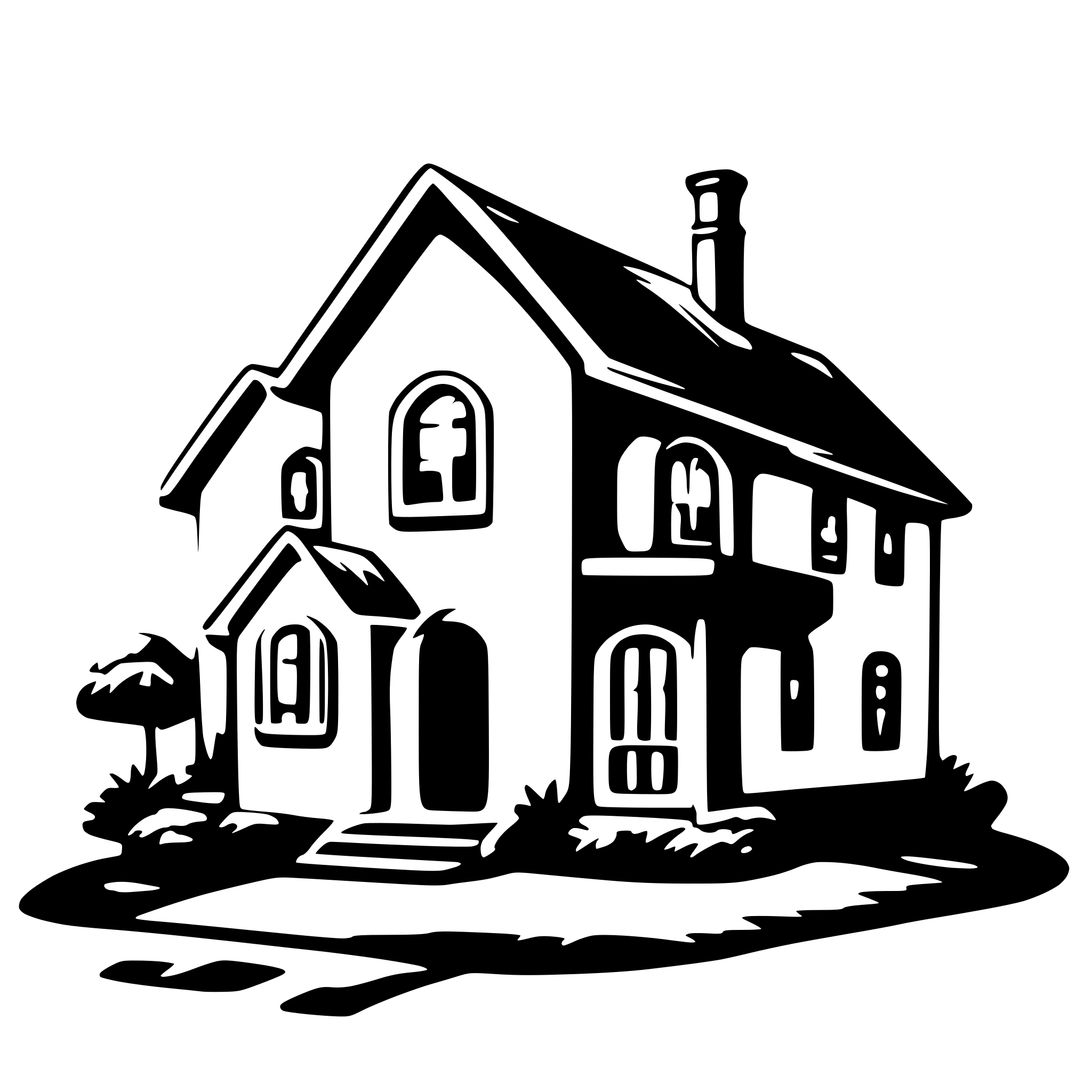 AI-generated SVG of 'house'