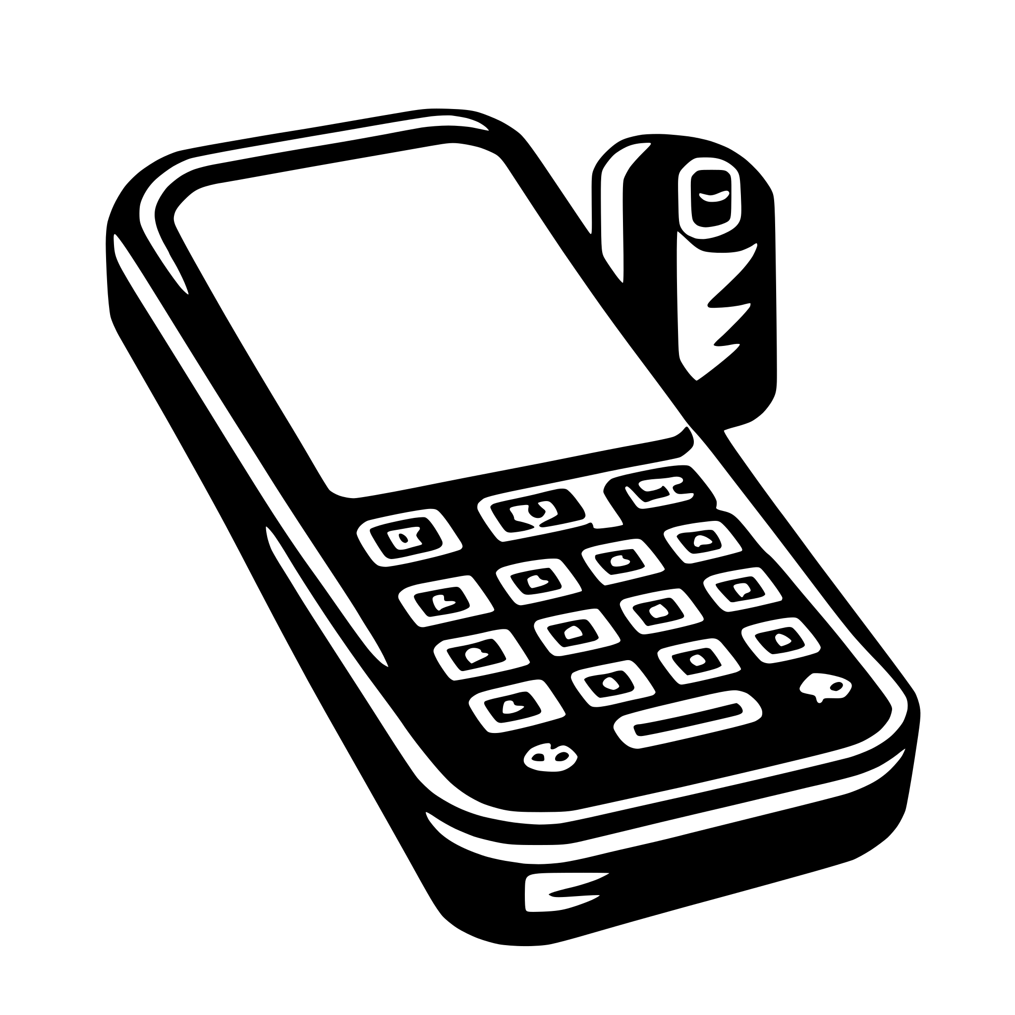 AI-generated SVG of 'cell phone'