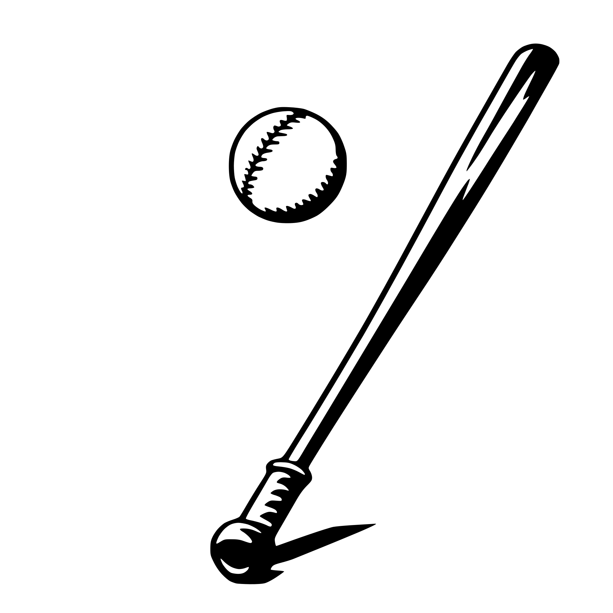 AI-generated SVG of 'baseball bat'