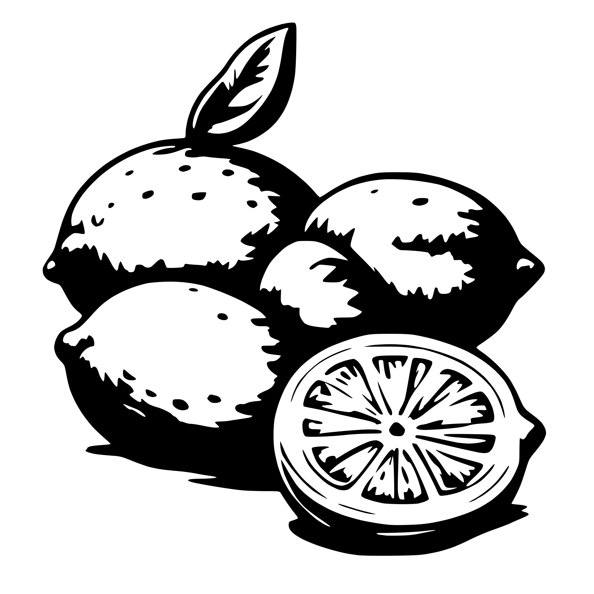 AI-generated SVG of 'Lemons and animals'