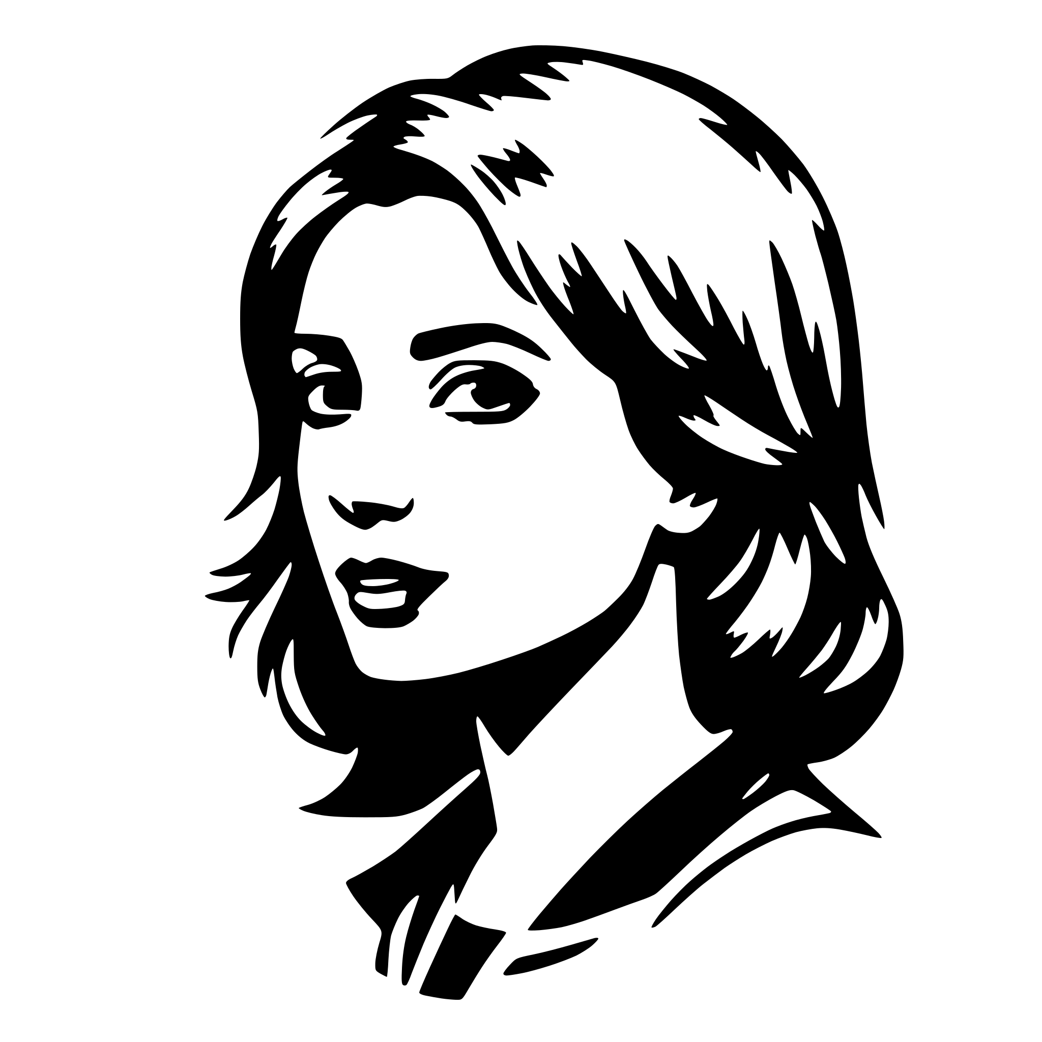 AI-generated SVG of 'woman'