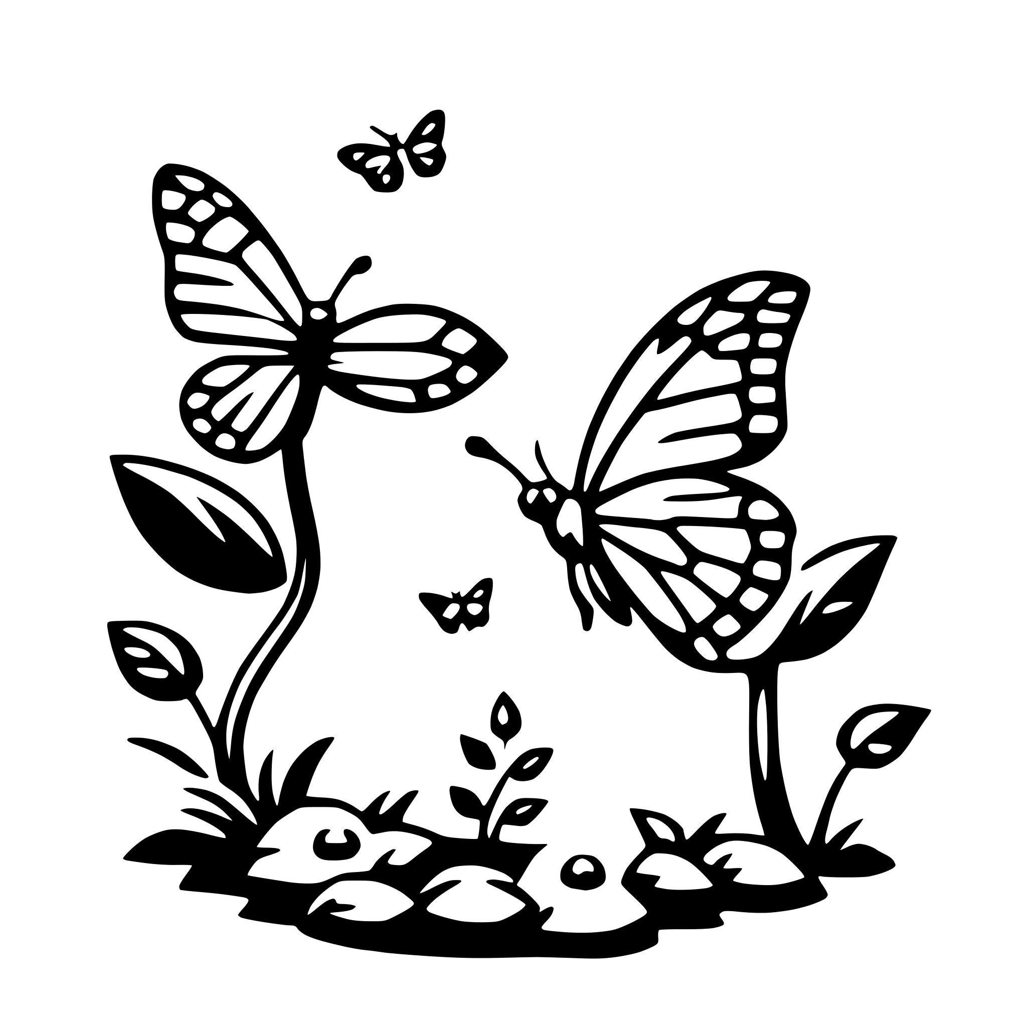 AI-generated SVG of 'butterfly kisses'