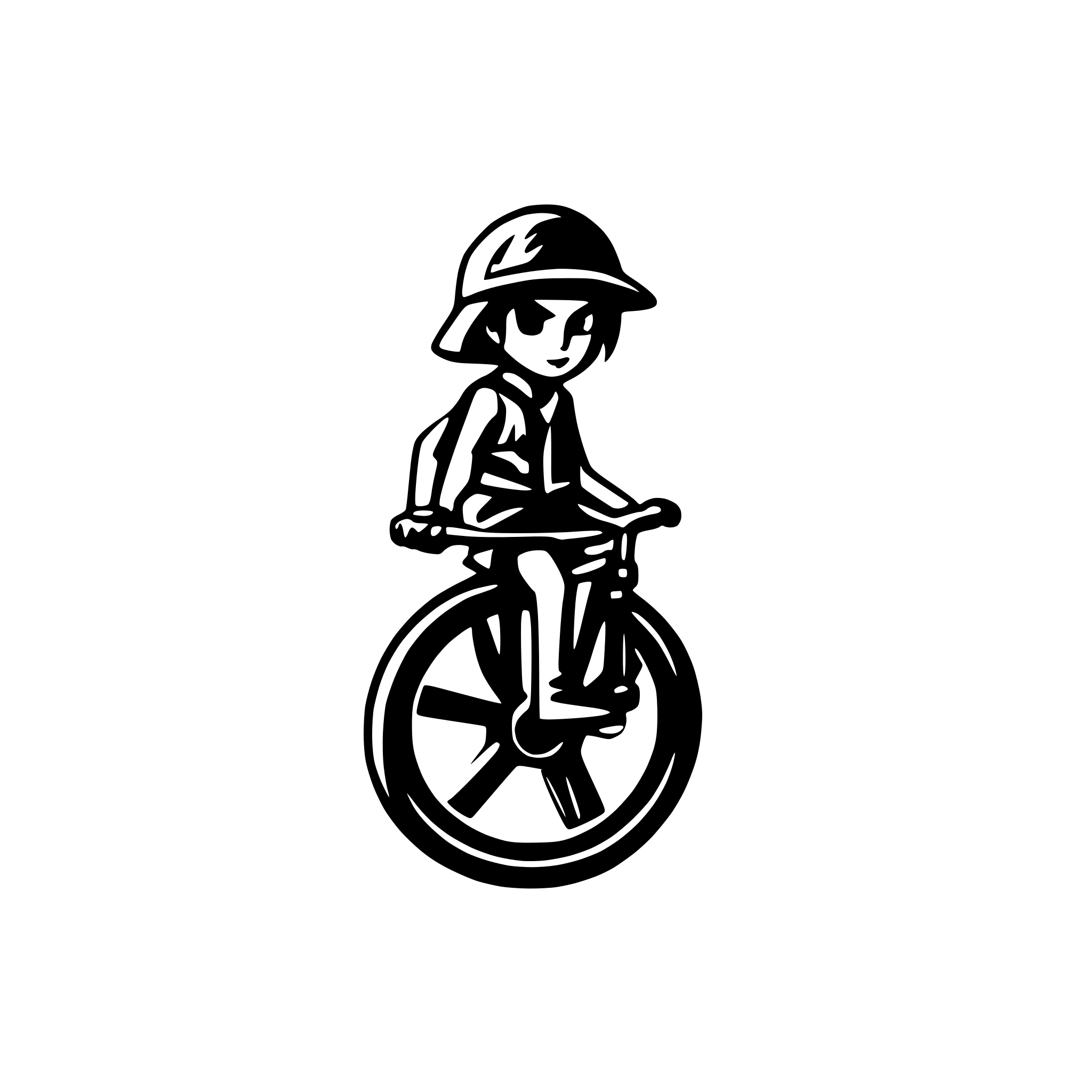 AI-generated SVG of 'samurairiding a unicycle'