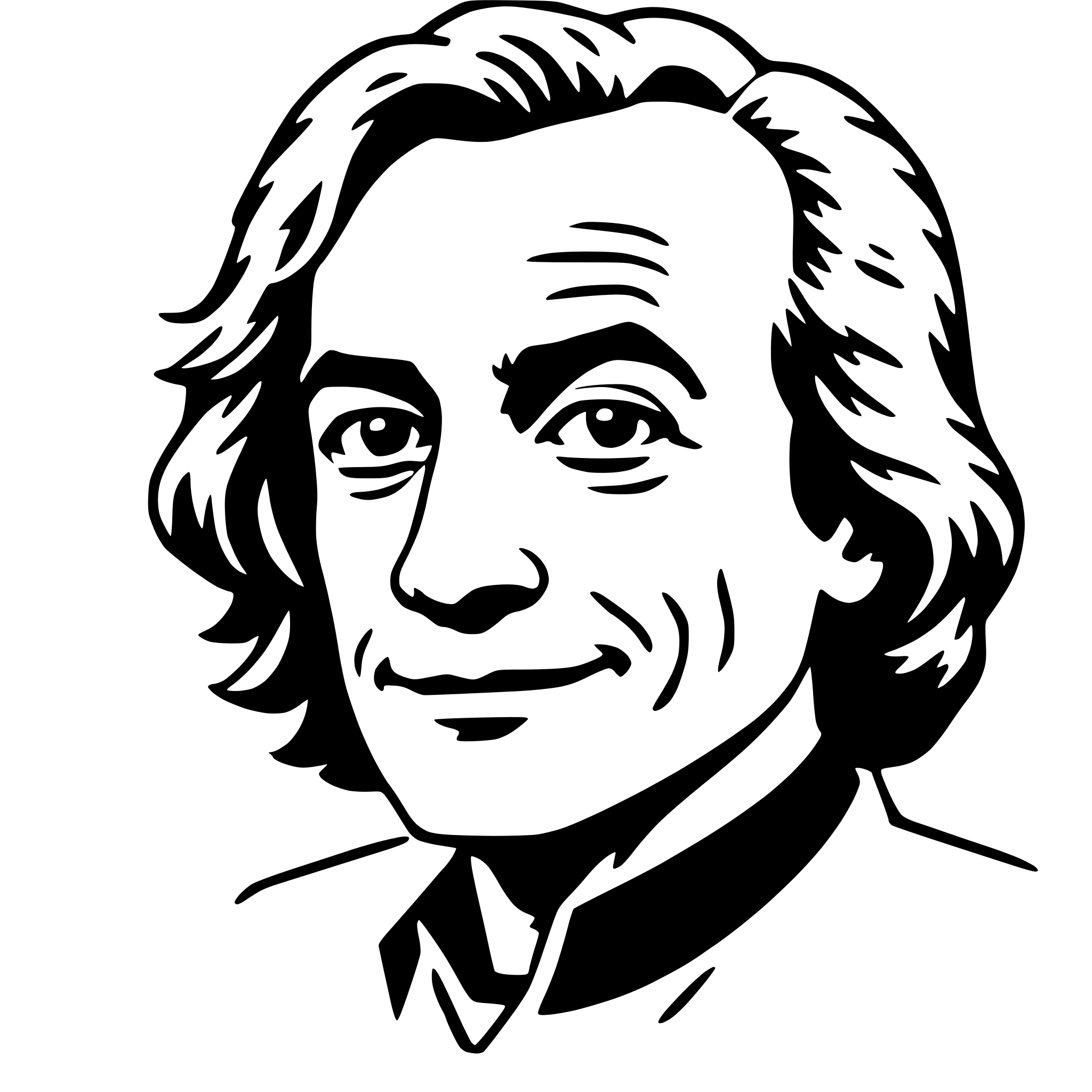 AI-generated SVG of 'richard feynman'