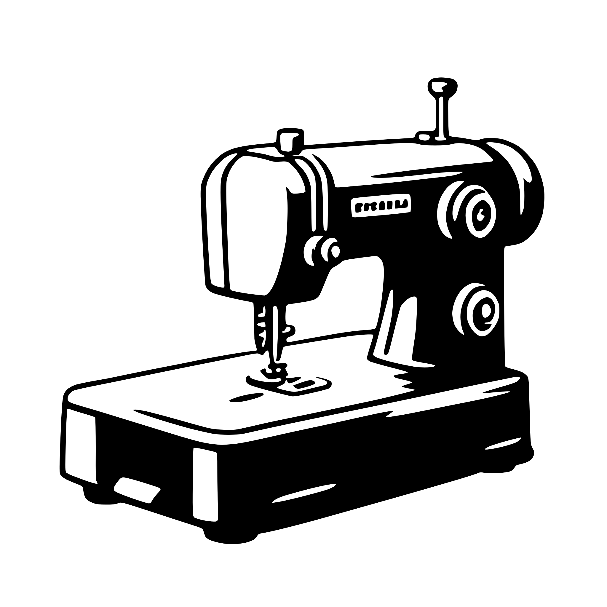 AI-generated SVG of 'sewing machine'