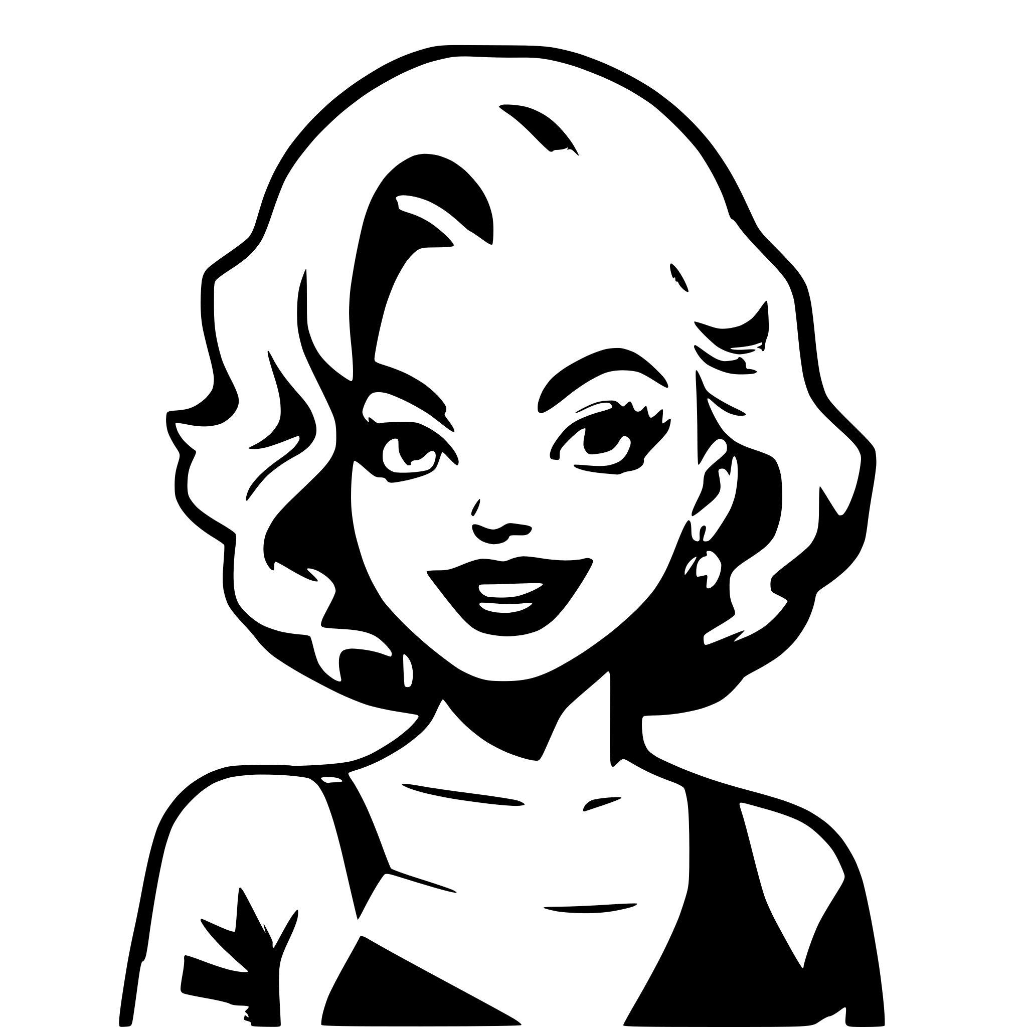 AI-generated SVG of a Marilyn Monroe