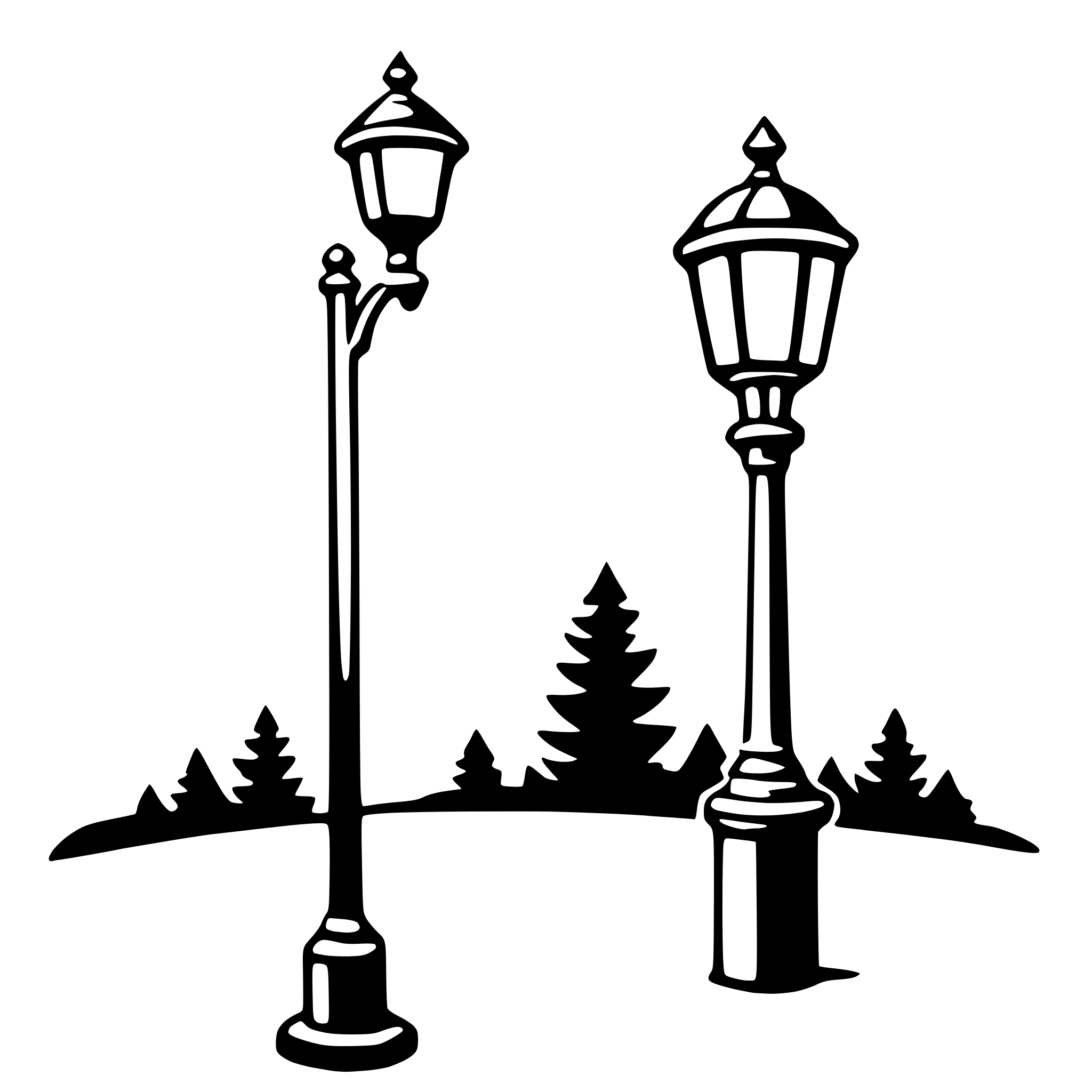 AI-generated SVG of a lamp post