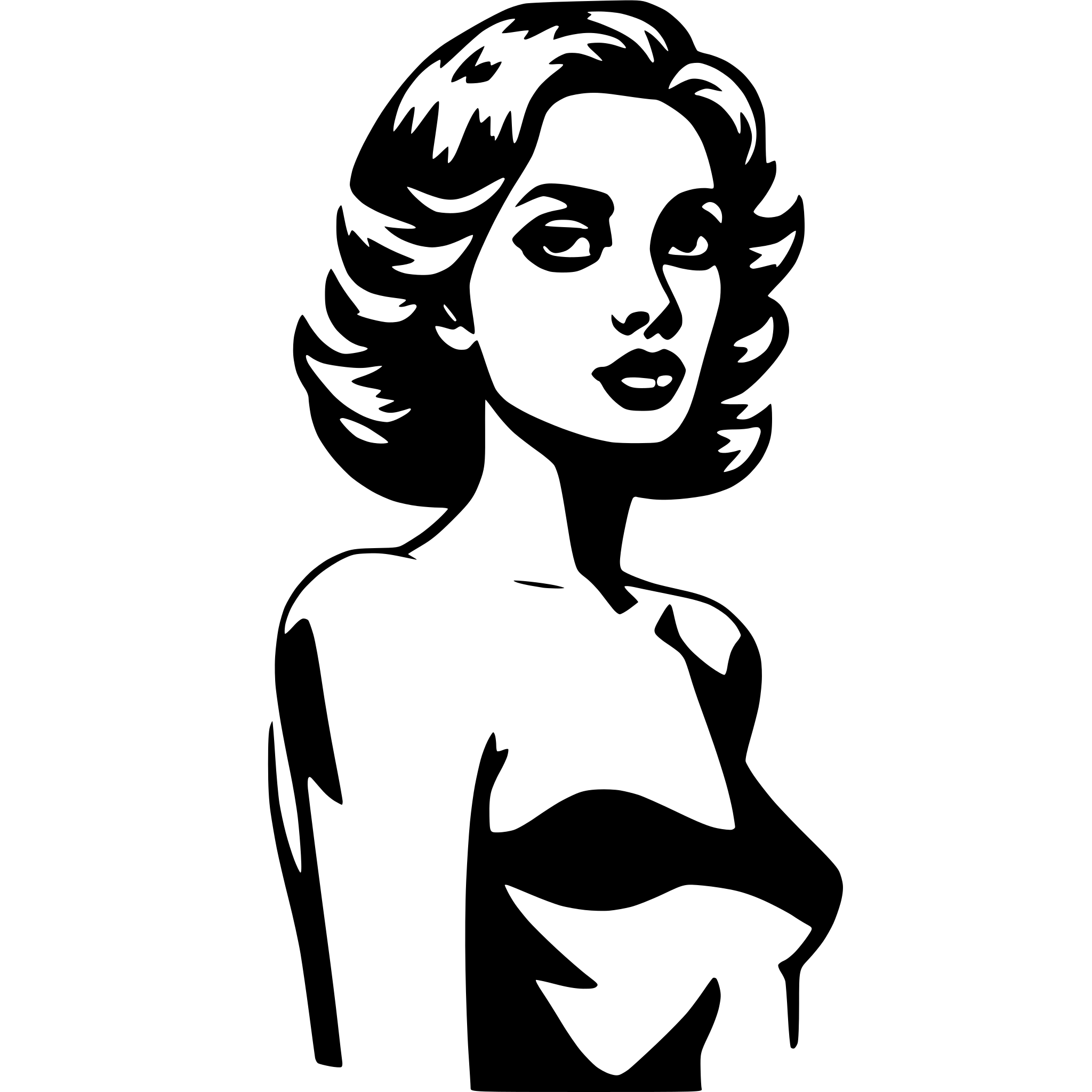 AI-generated SVG of a Nude