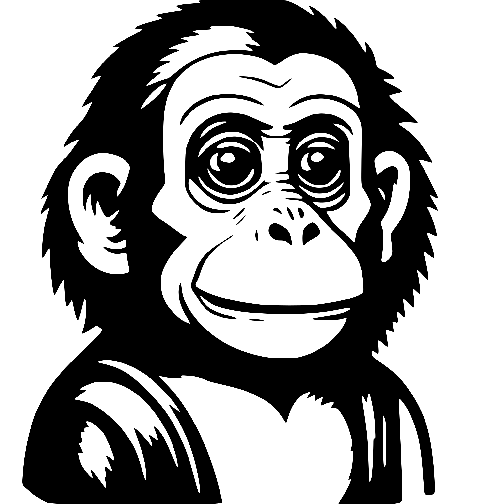 AI-generated SVG of 'Monkey D. Fuffy'
