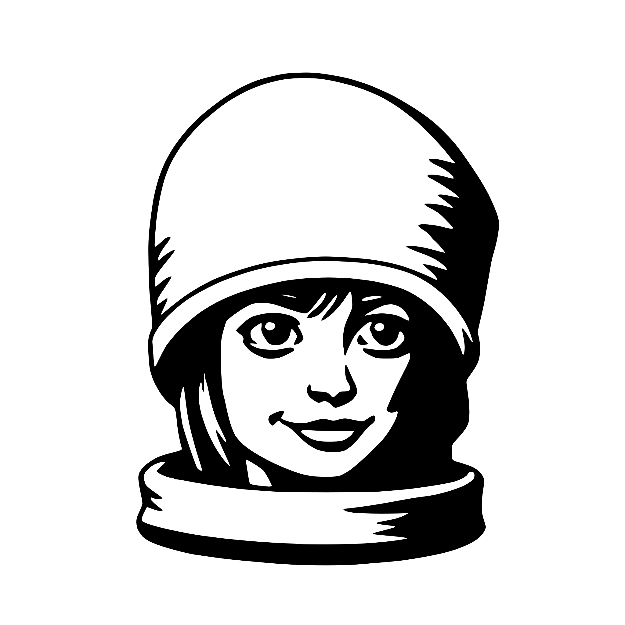 AI-generated SVG of a beanie