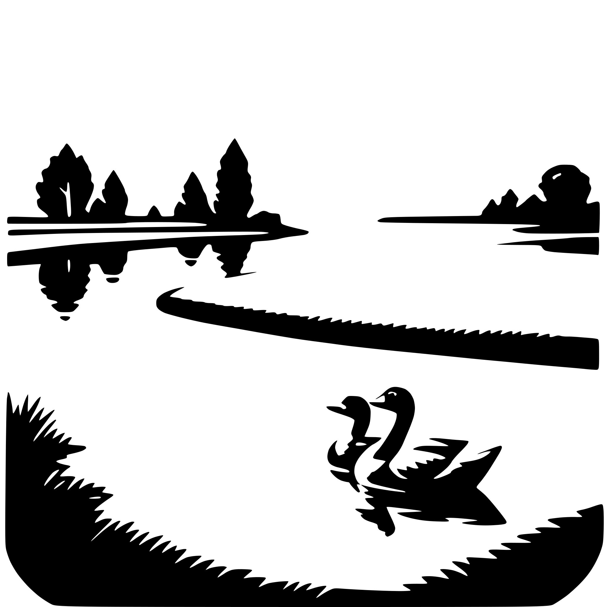 AI-generated SVG of 'lake with ducks'