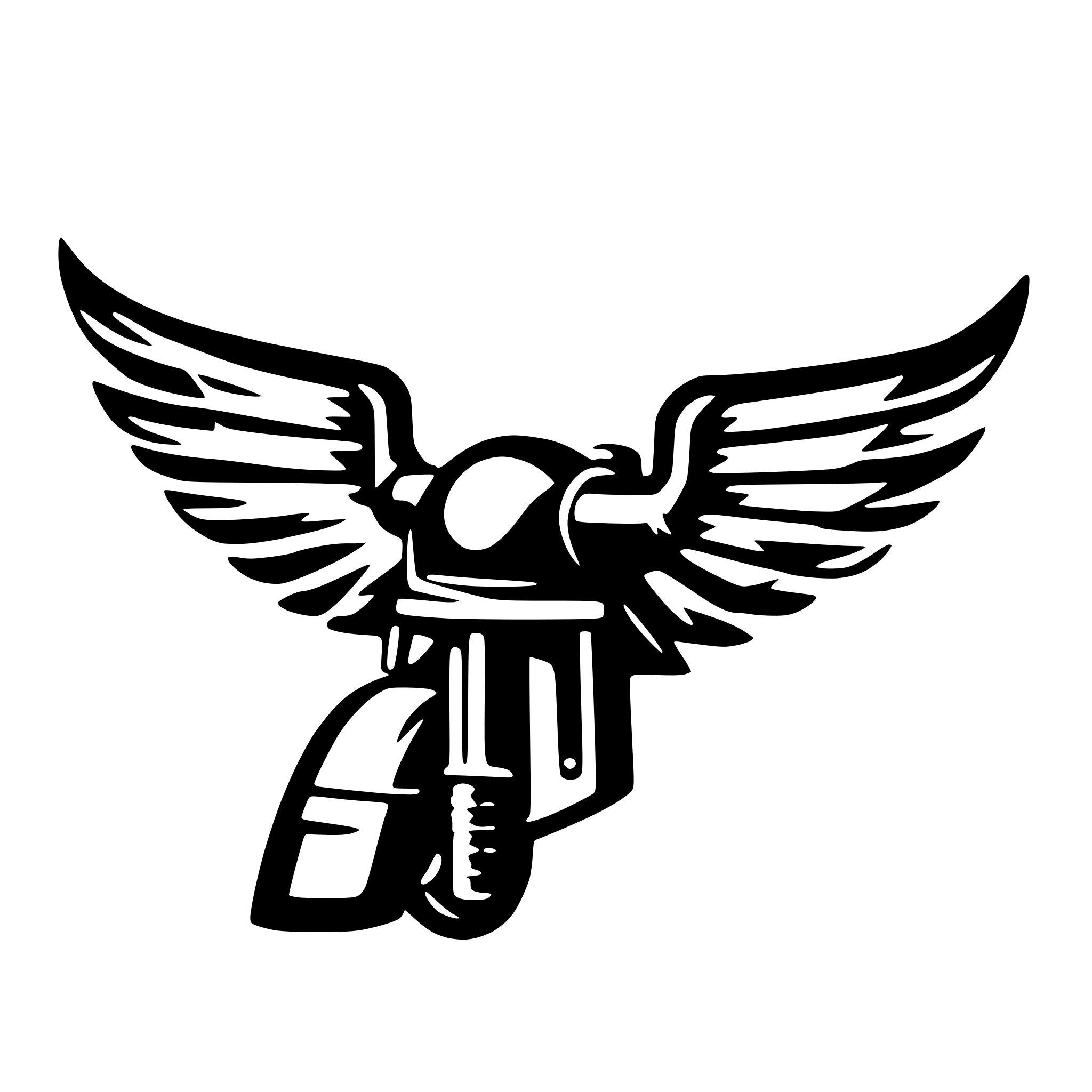 AI-generated SVG of a wings motor