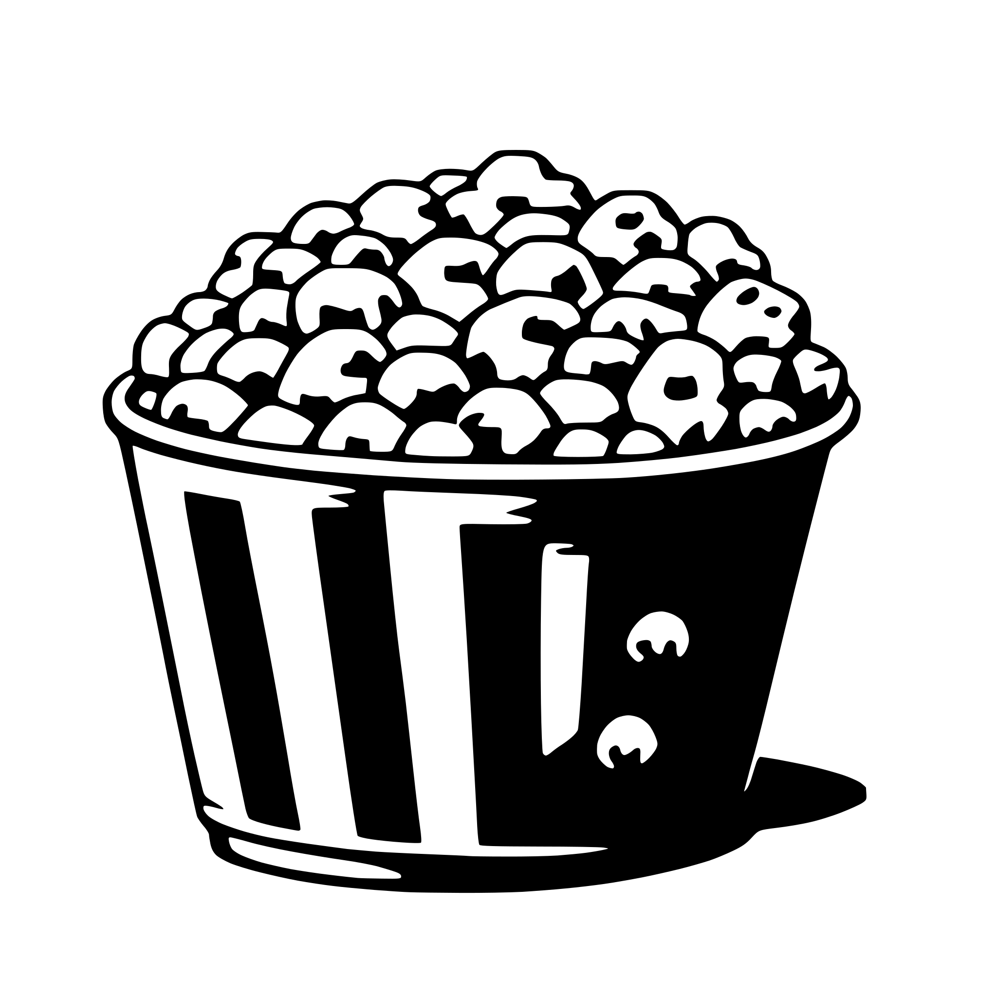 AI-generated SVG of 'popcorn'