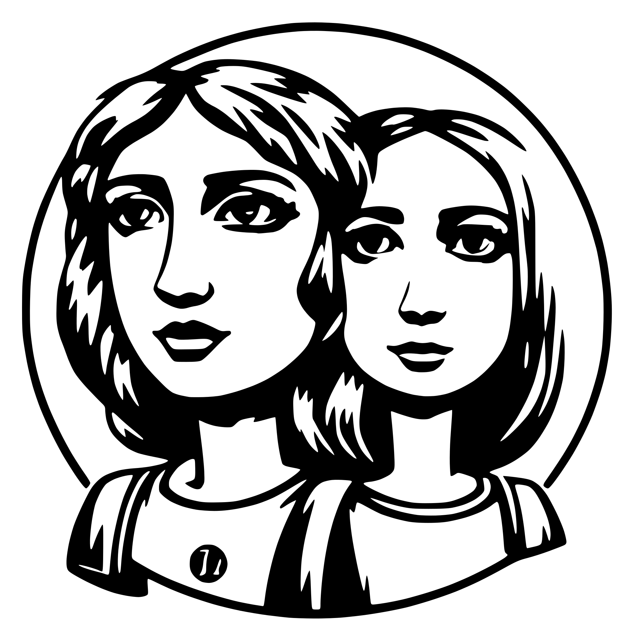 AI-generated SVG of 'gemini zodiac sign'