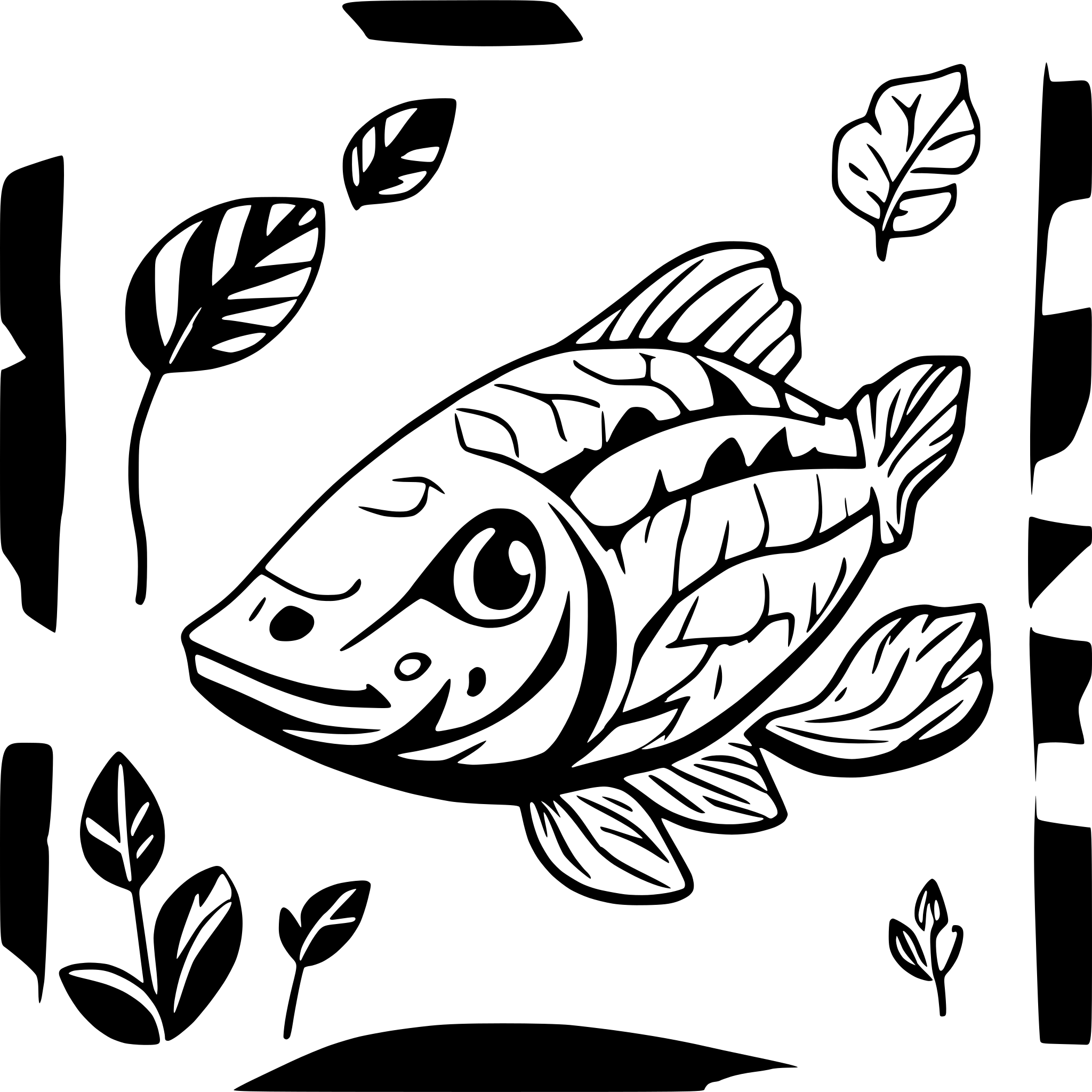 AI-generated SVG of 'ikan'