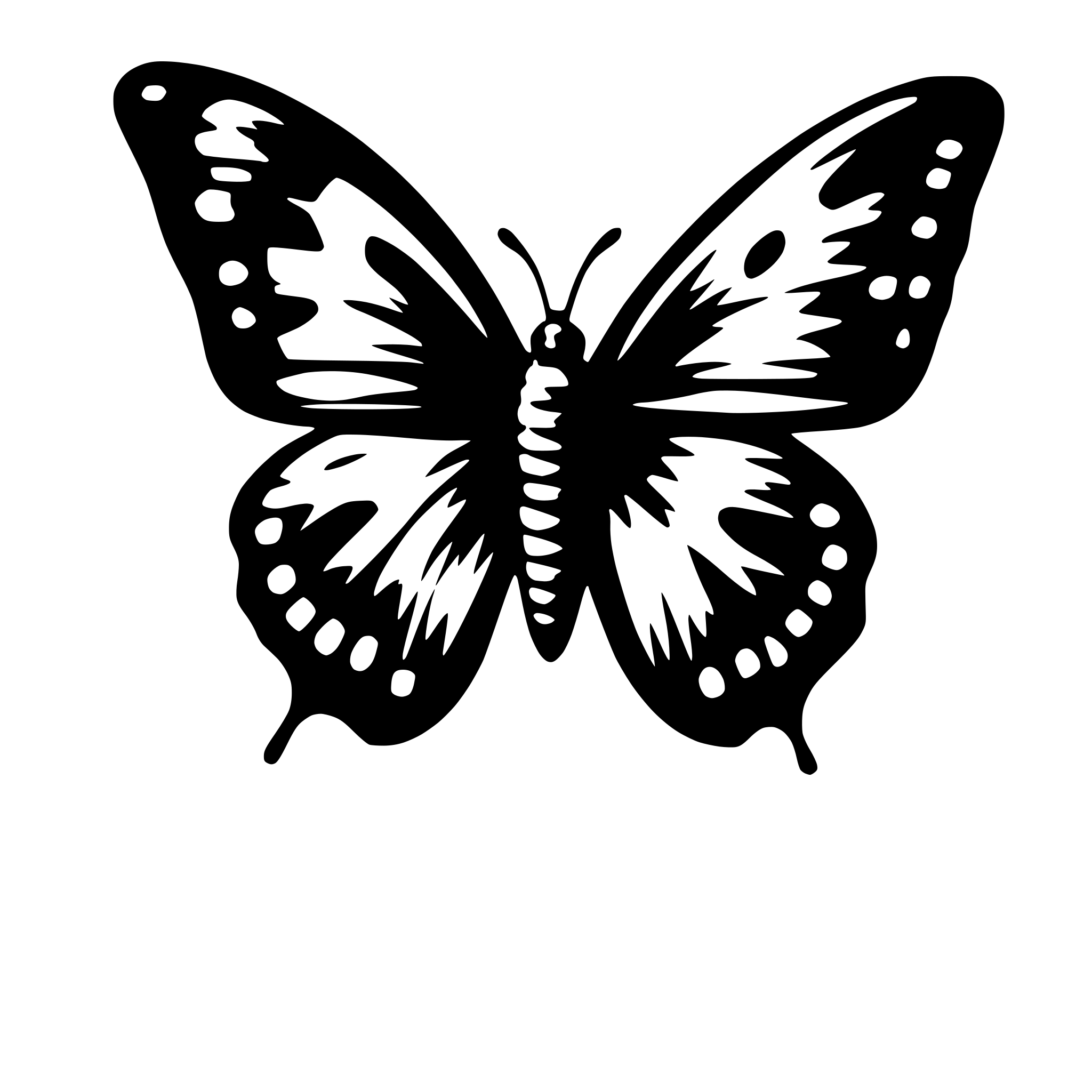 AI-generated SVG of a butterfly