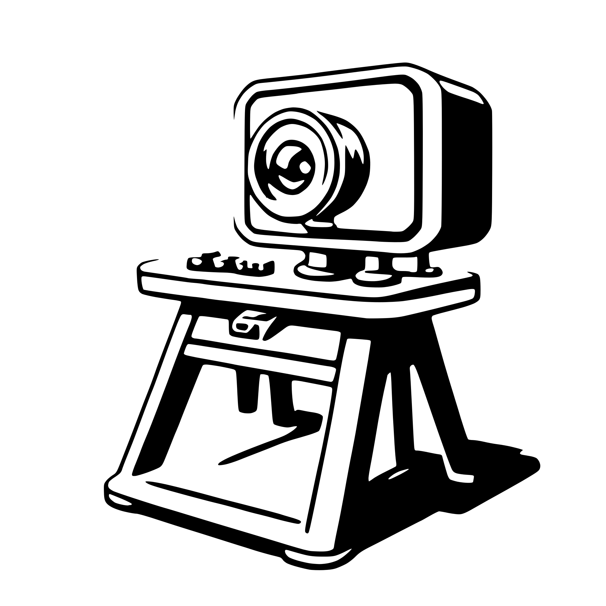 AI-generated SVG of a video editor