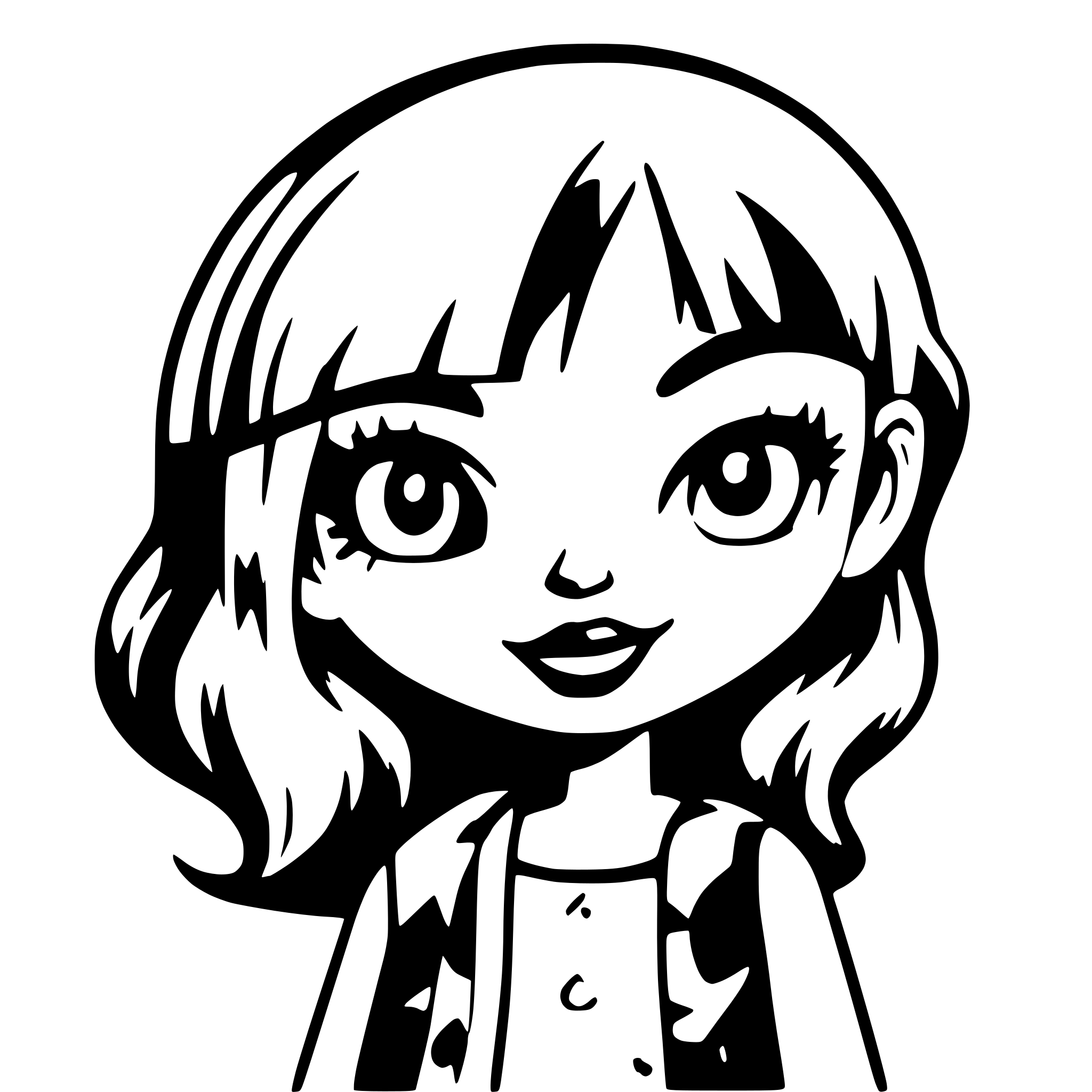 AI-generated SVG of 'Hippie'