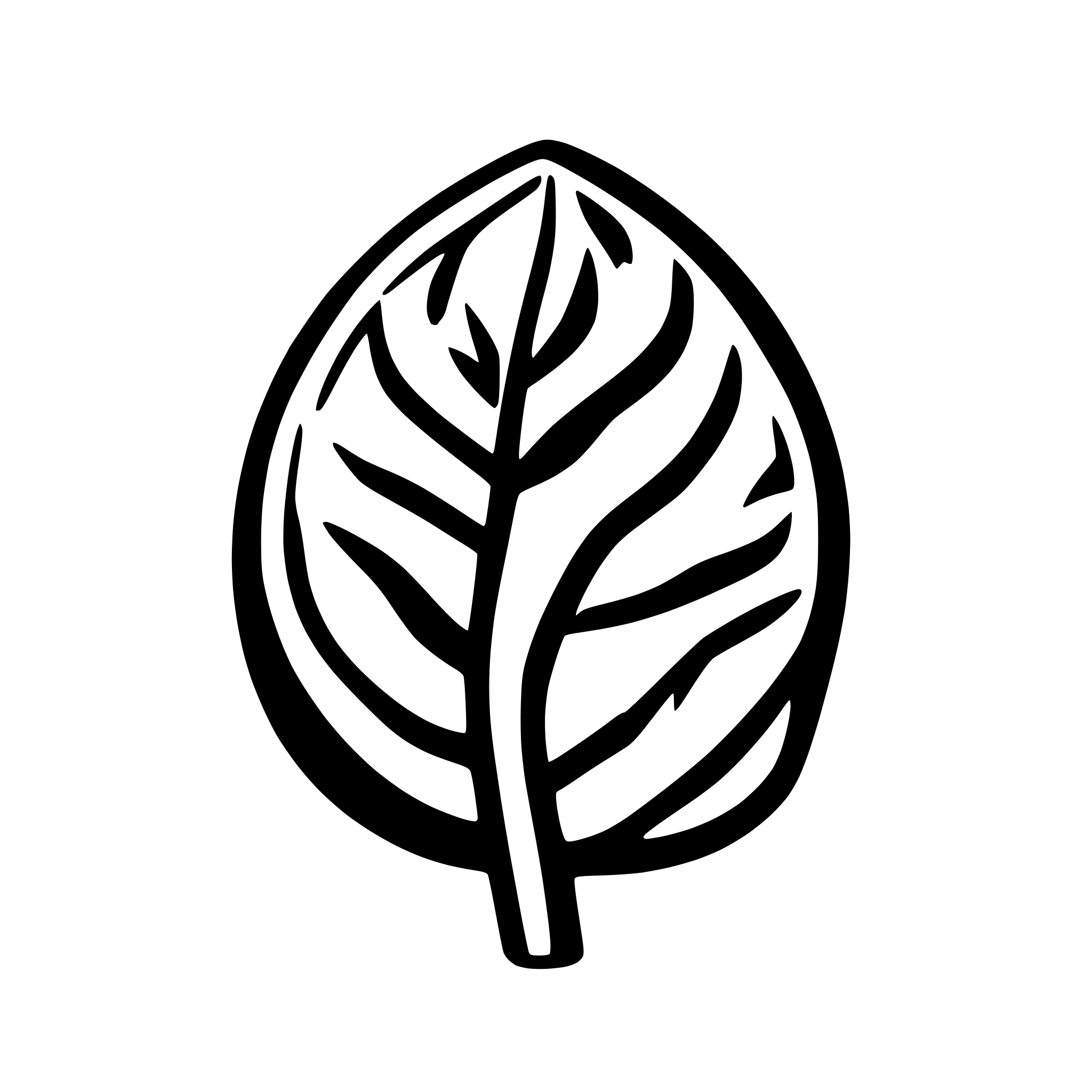 AI-generated SVG of a a Leaf icon green