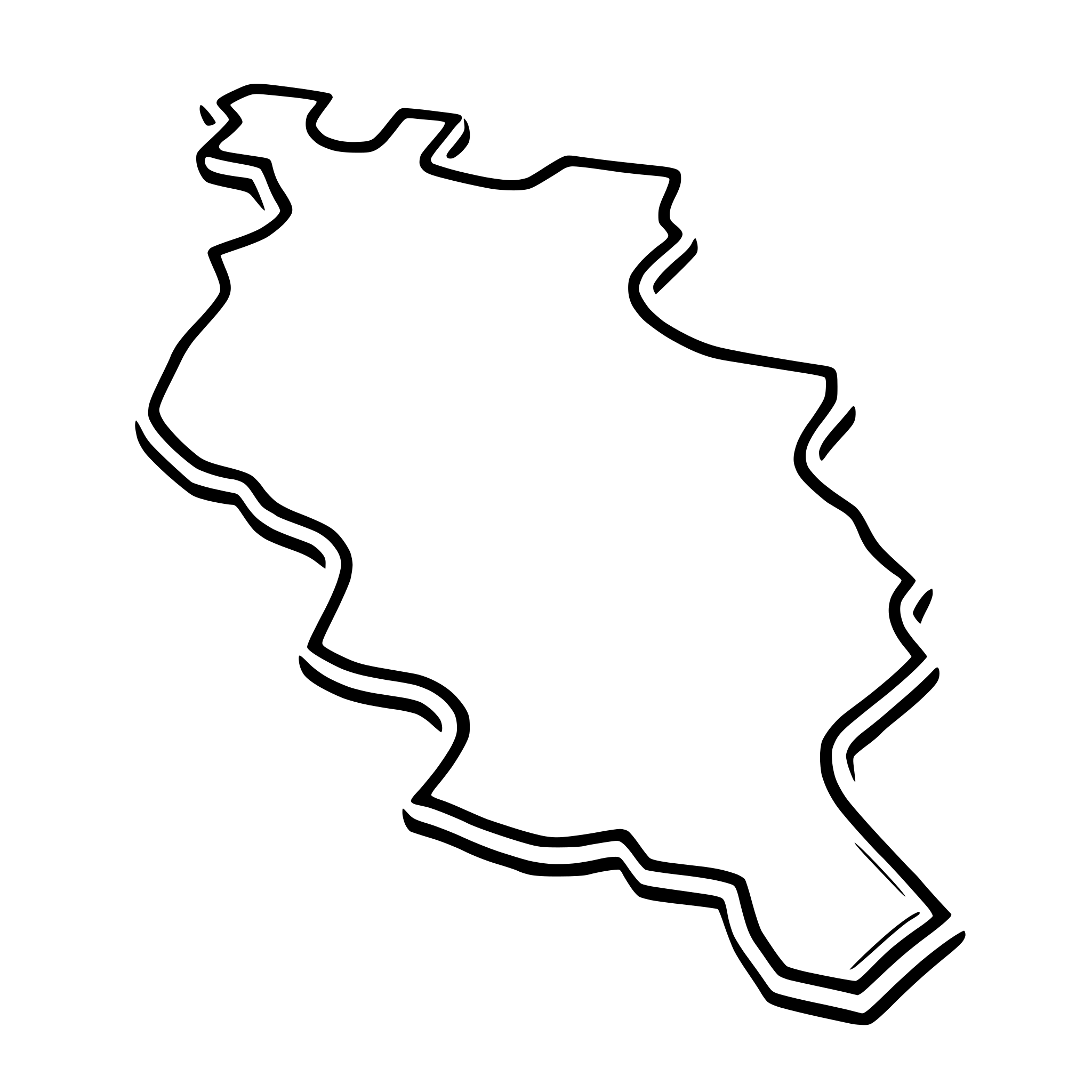 AI-generated SVG of a map