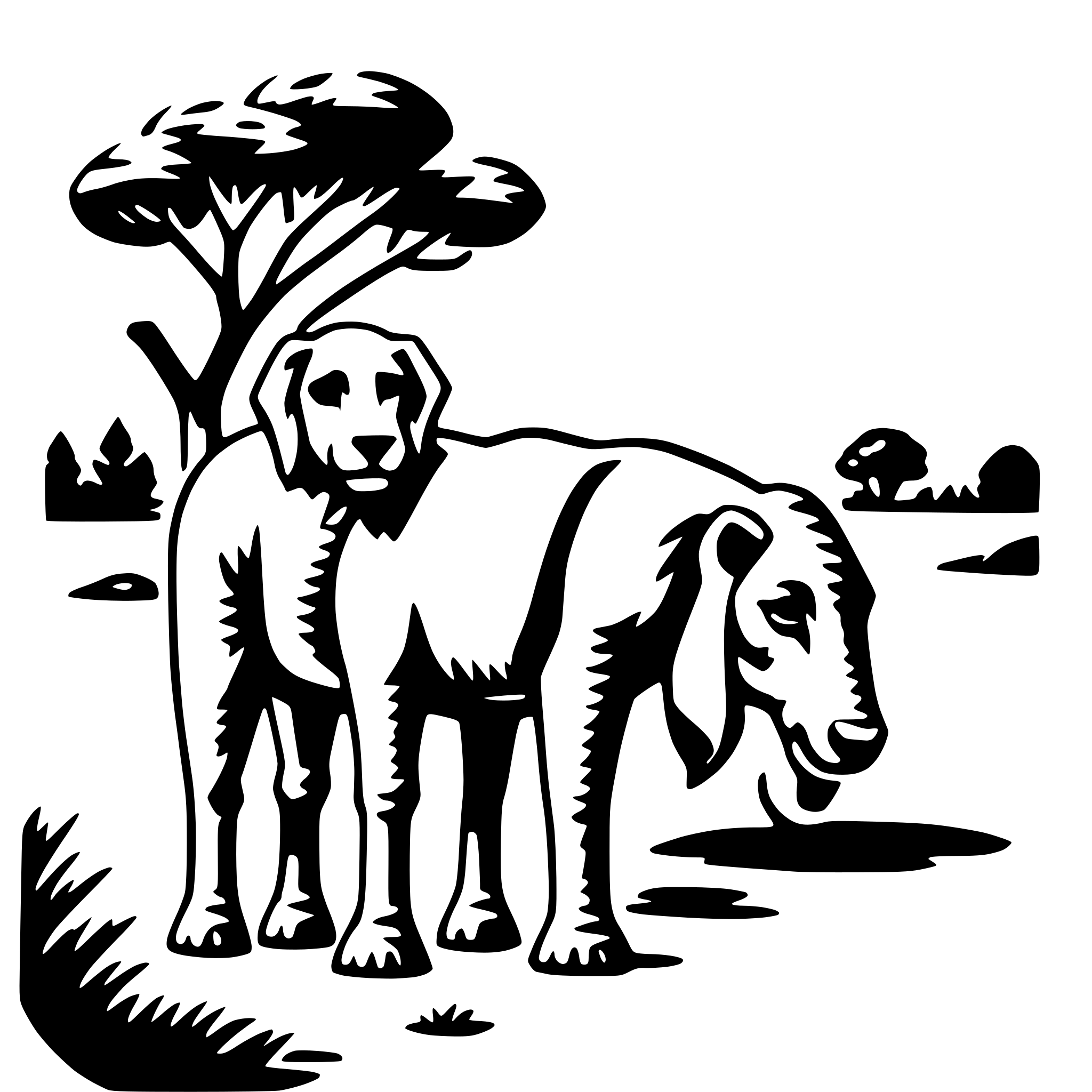 AI-generated SVG of 'wildlife safari'