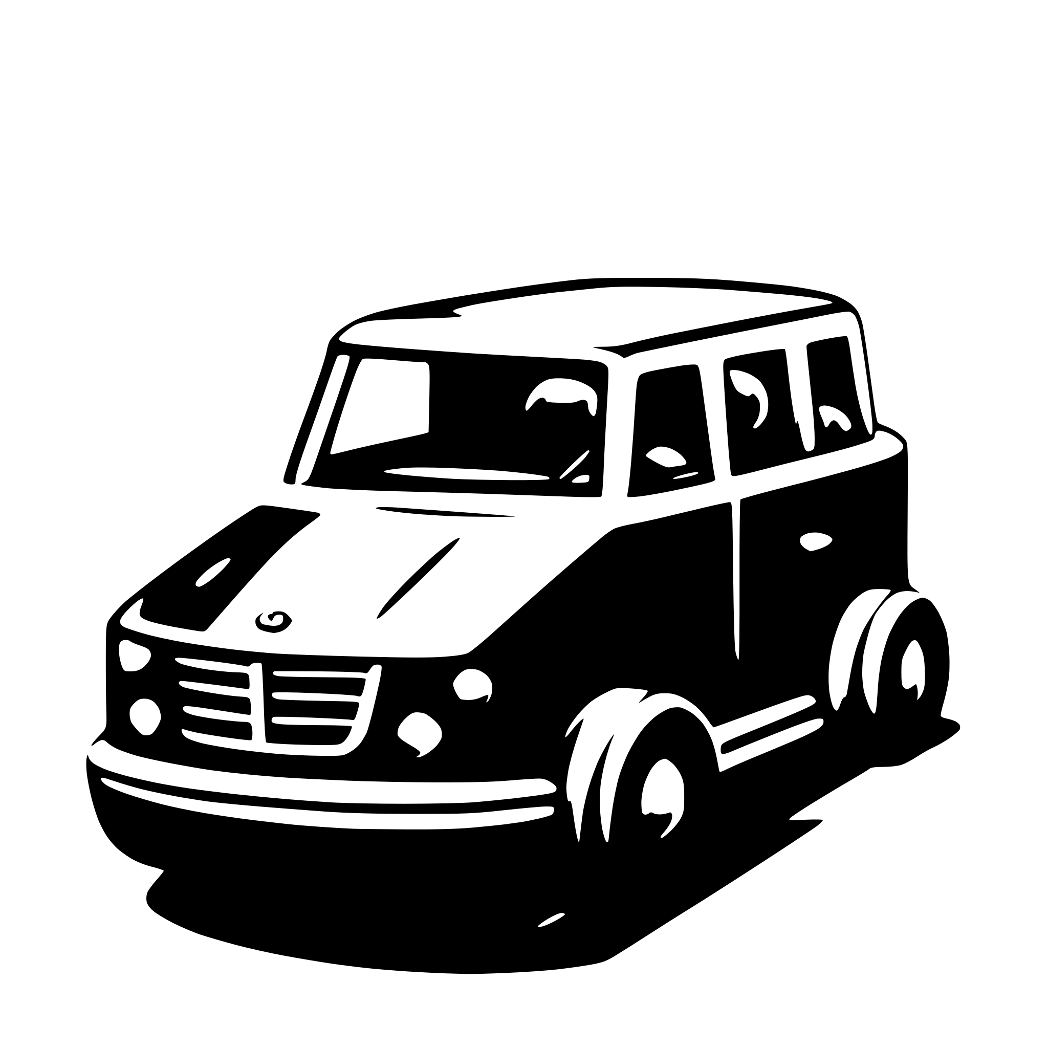 AI-generated SVG of 'minimal material like vehicle'