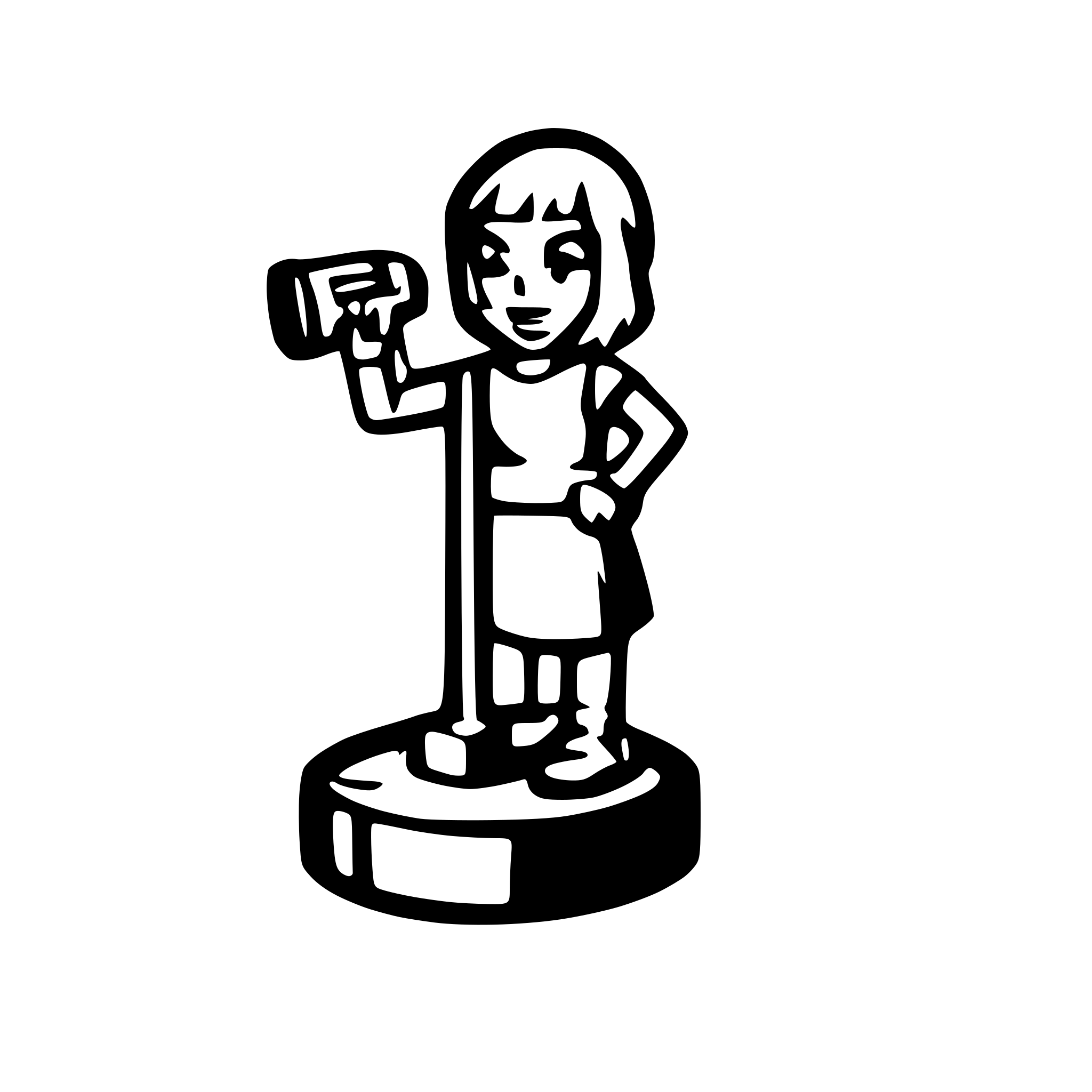 AI-generated SVG of a person hammering a hammer