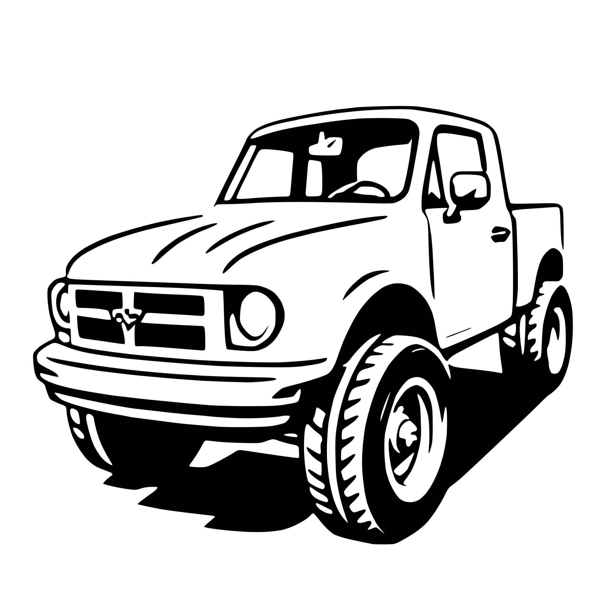 AI-generated SVG of a pickup truck