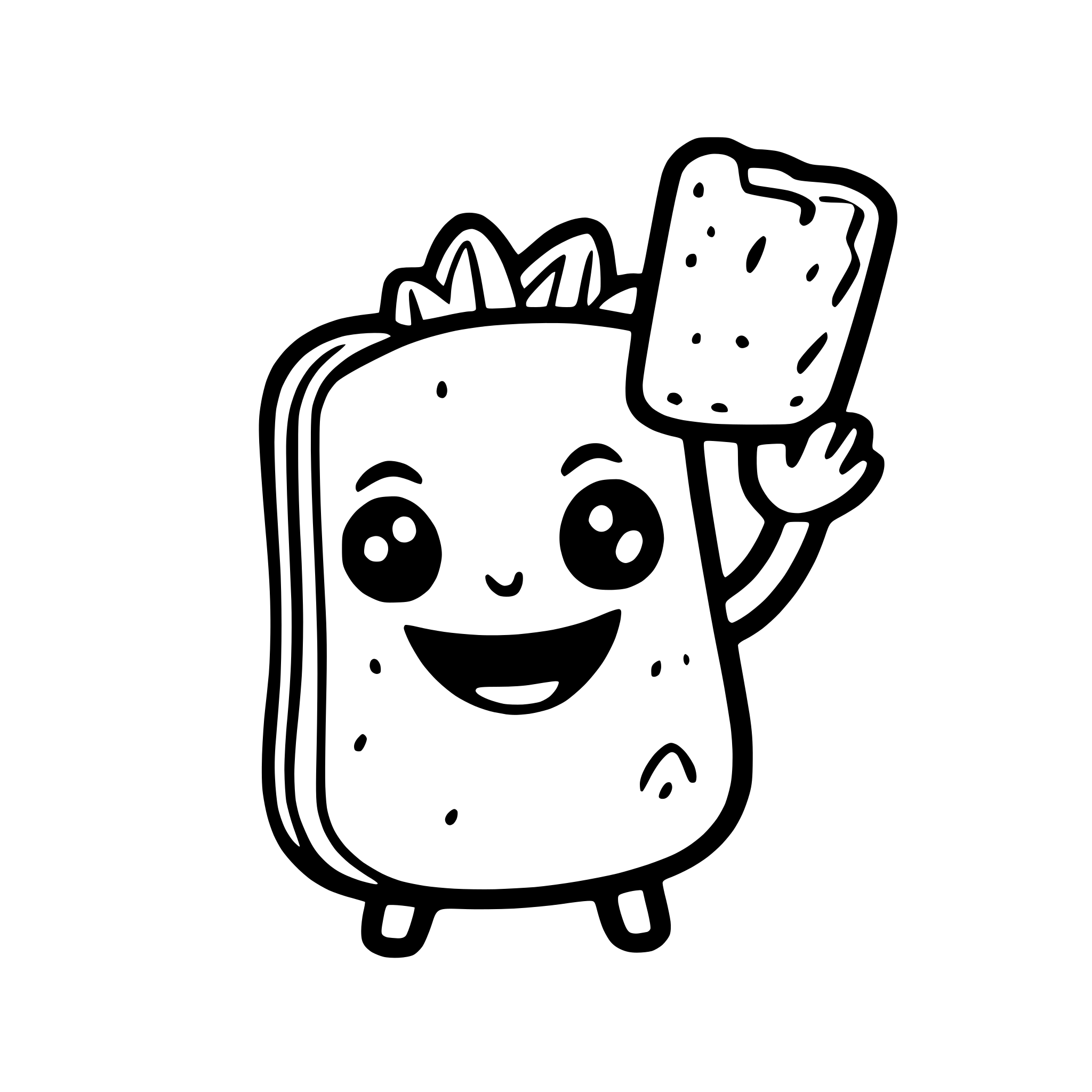 AI-generated SVG of a a happy avocado holding hands with a piece of toast AI-generated SVG of a a happy avocado holding hands with a piece of toast