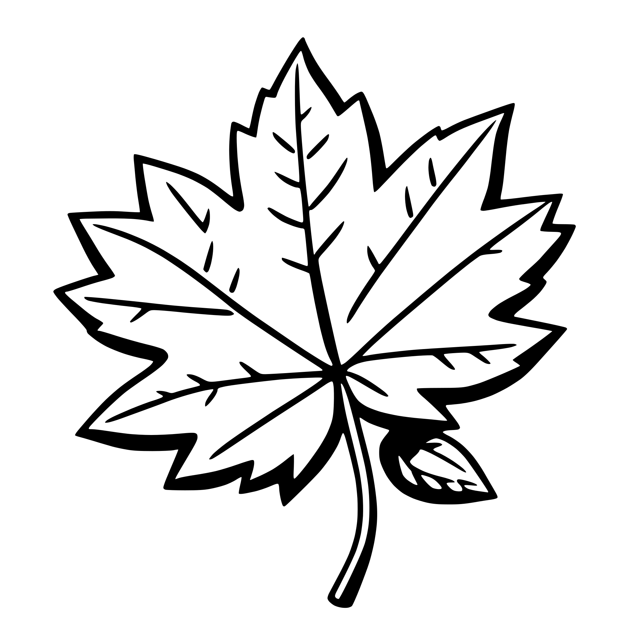 AI-generated SVG of a maple