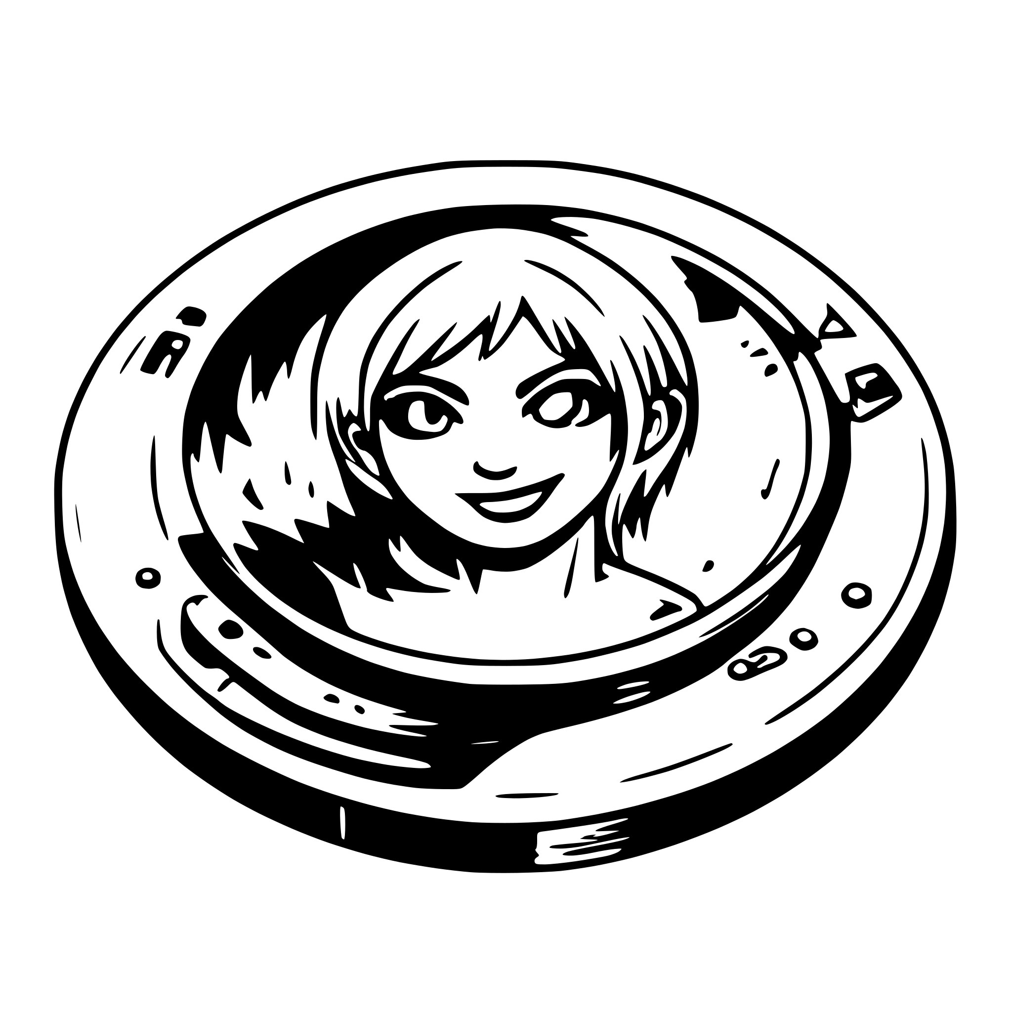 AI-generated SVG of a old nirvana vinyl and quote on the inlay