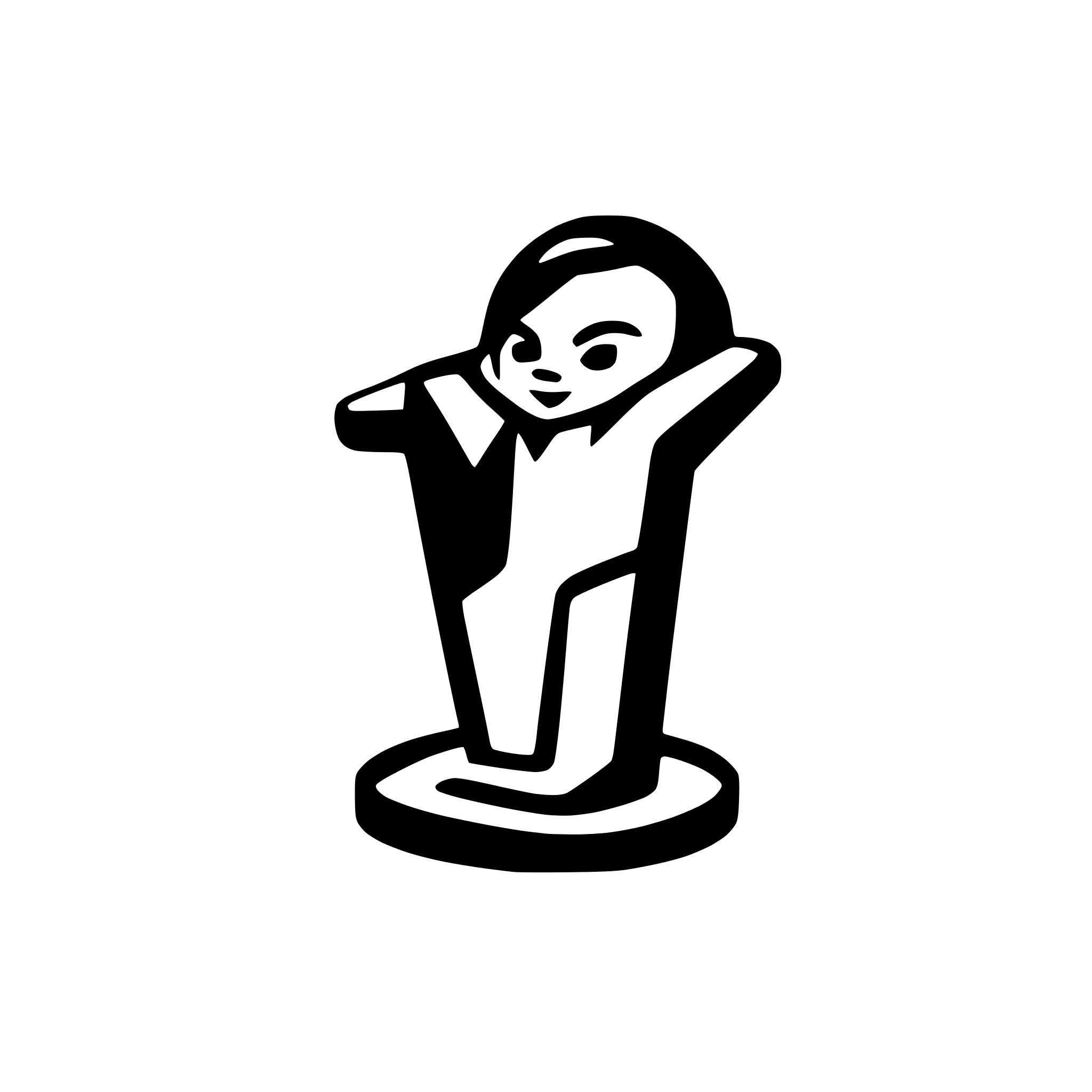 AI-generated SVG of a acrobat, abstract, simple icon, symbolic