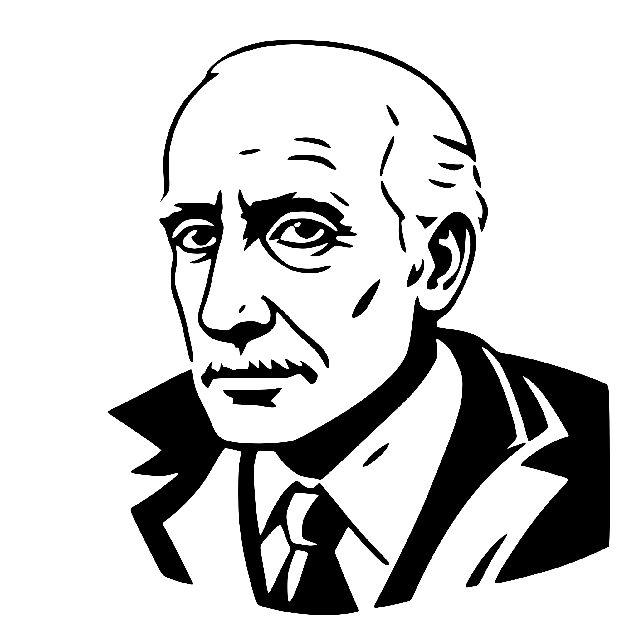 AI-generated SVG of a carl jung