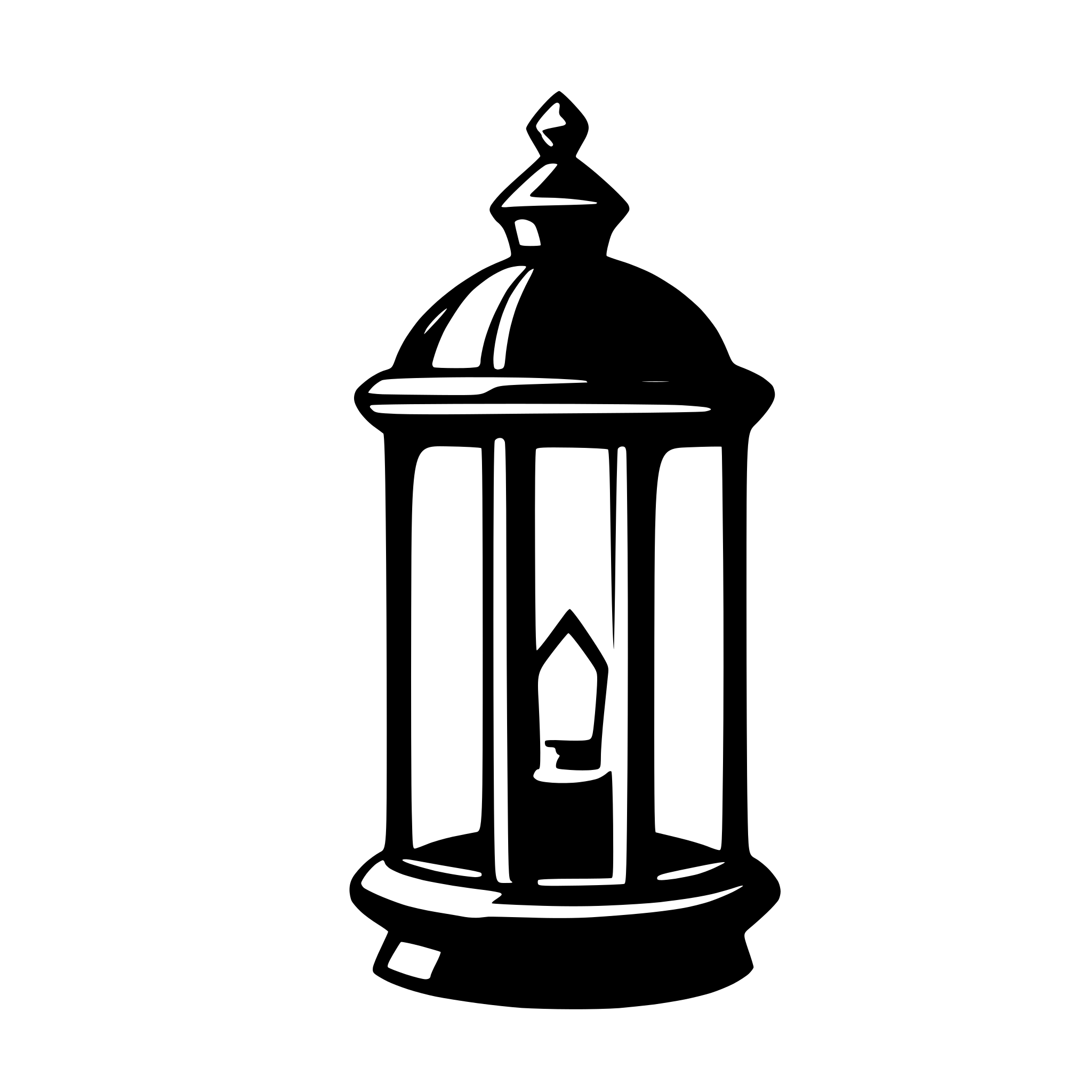 AI-generated SVG of a lantern