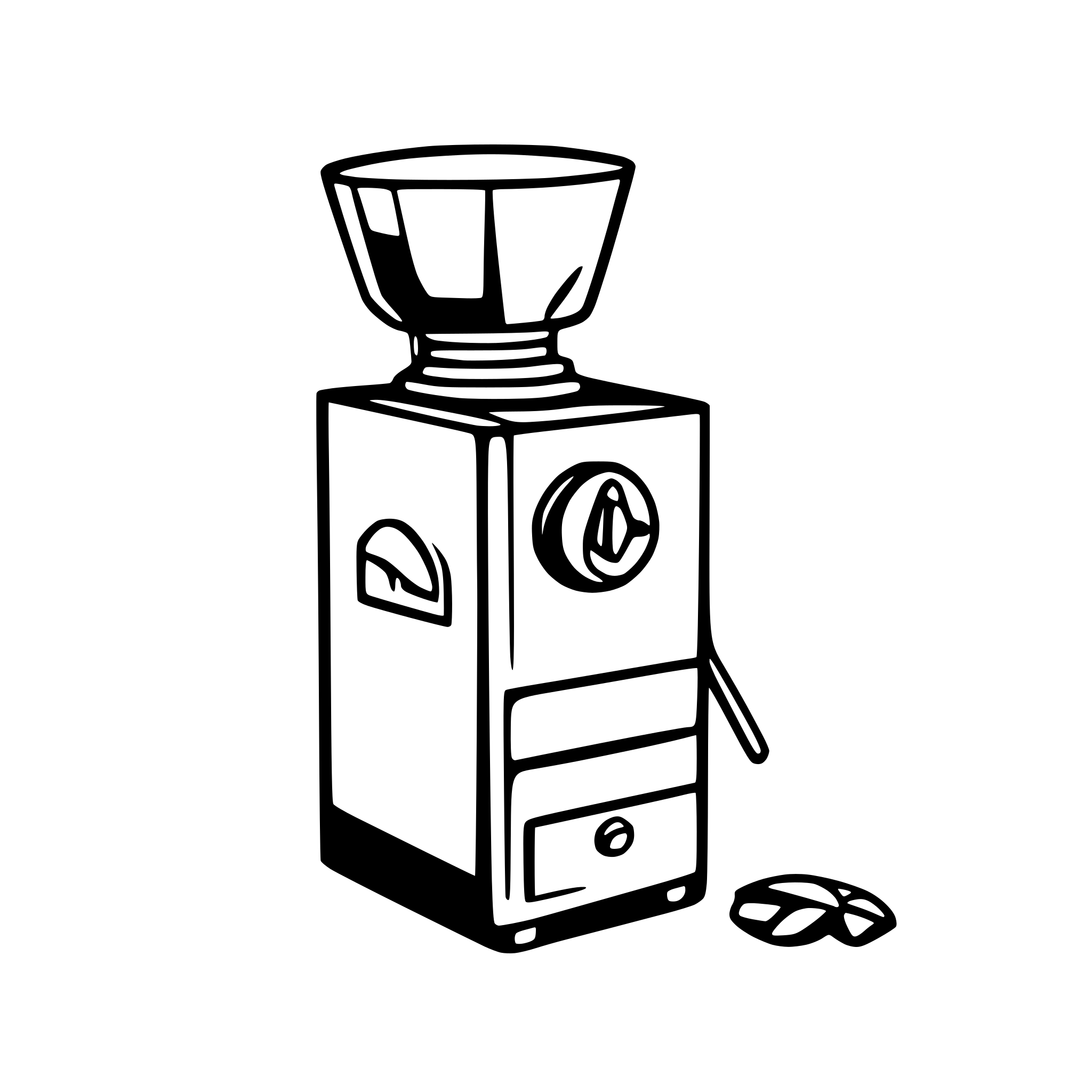 AI-generated SVG of 'modern coffee grinder'